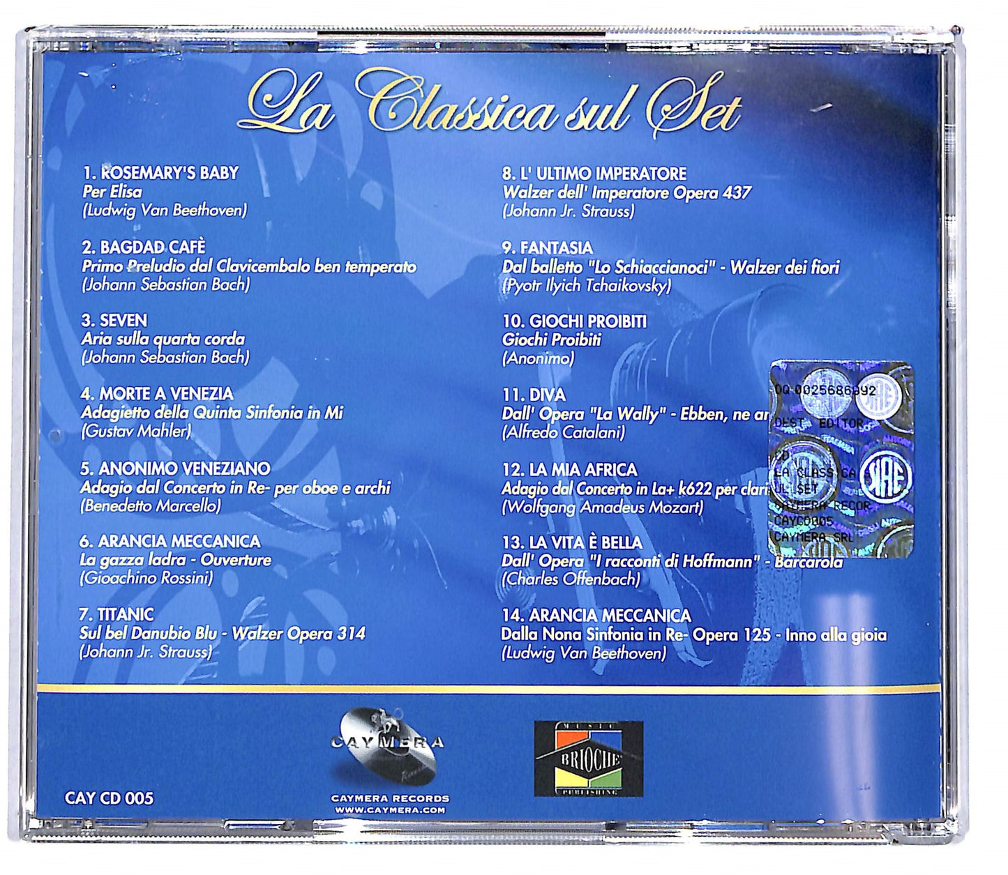 EBOND Various - La Classica sul set EDITORIALE CD CD103731