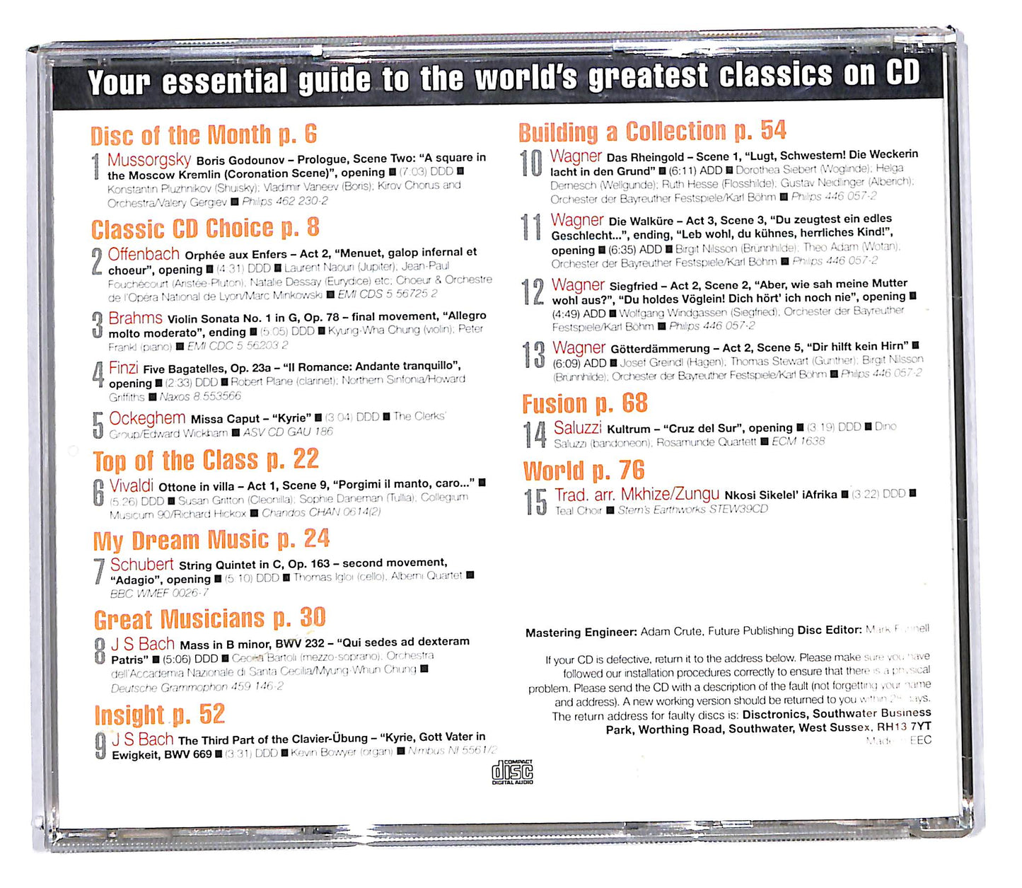 EBOND Classic Cd - Wagner's RIng Cycle - Cecilia Bartoli CD103757