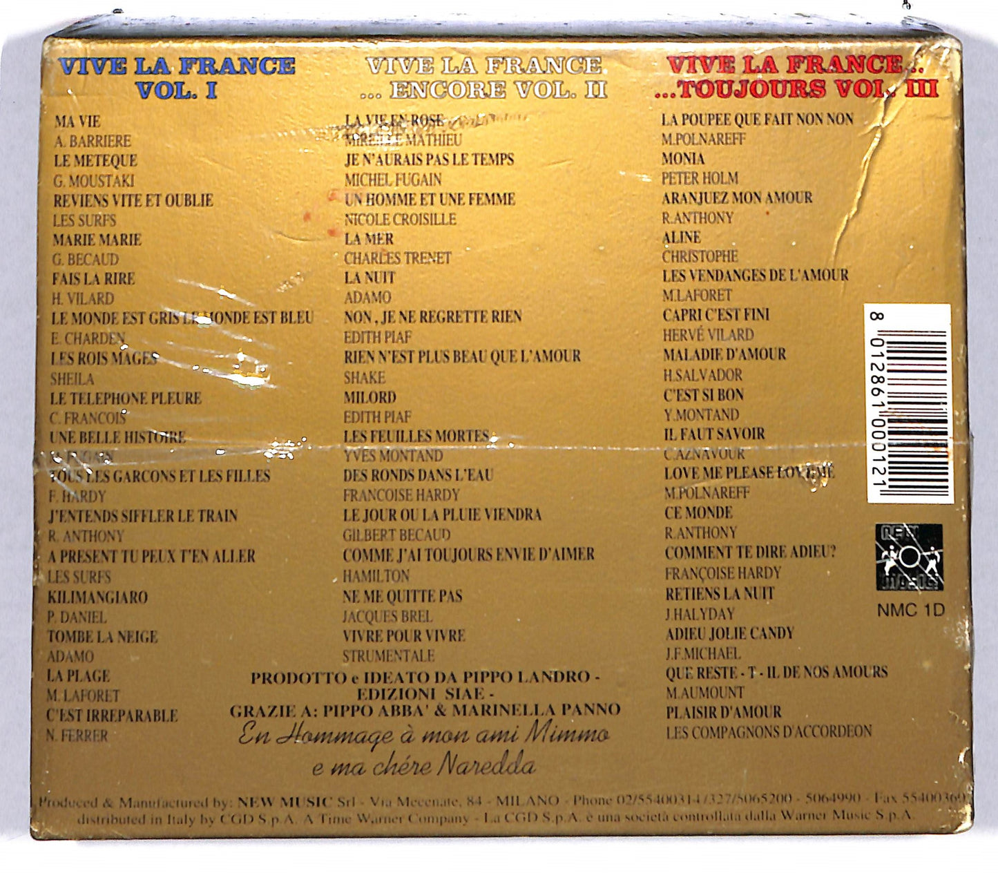 EBOND Various - Voila la France - Box 3 dischi CD CD103819