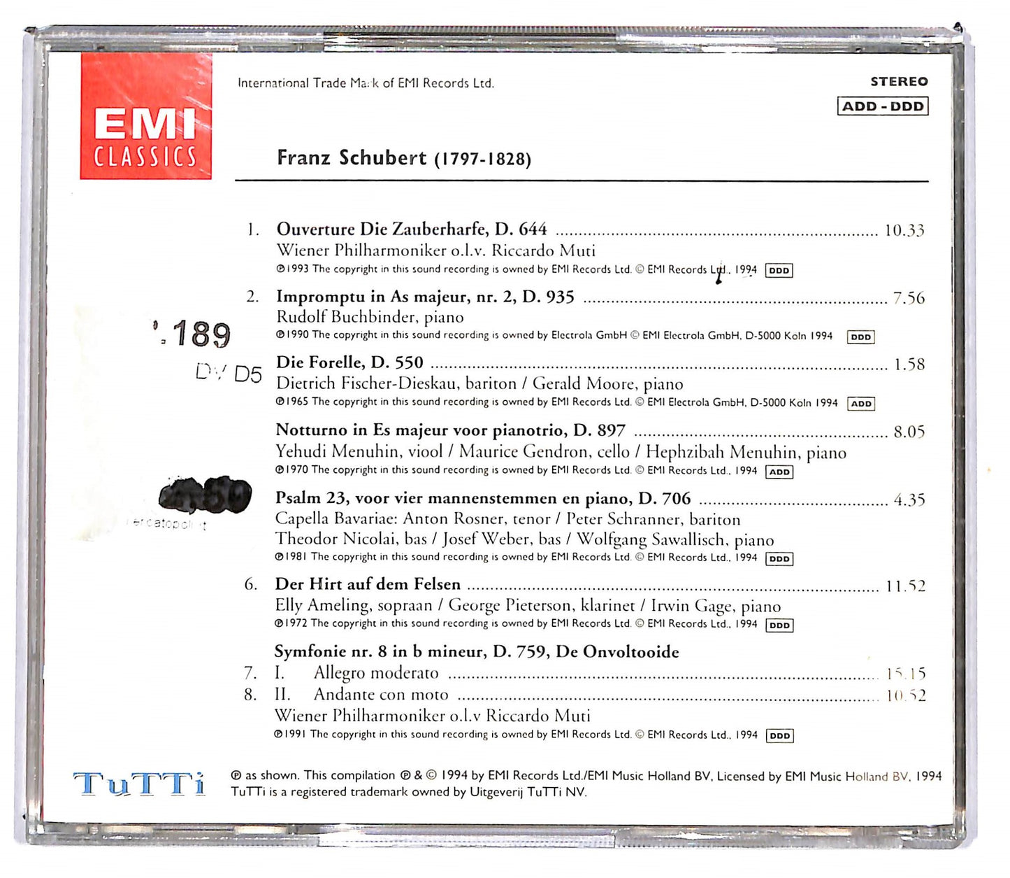 EBOND Franz Schubert - Franz Schubert vol.7 EDITORIALE CD CD103837