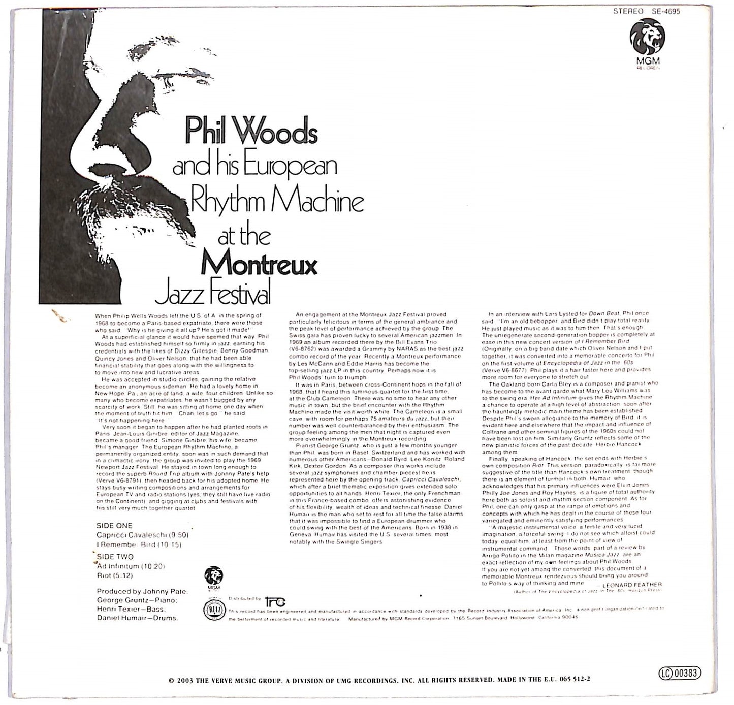EBOND Phil Woods - At The Montreux Jazz Festival CD CD103909