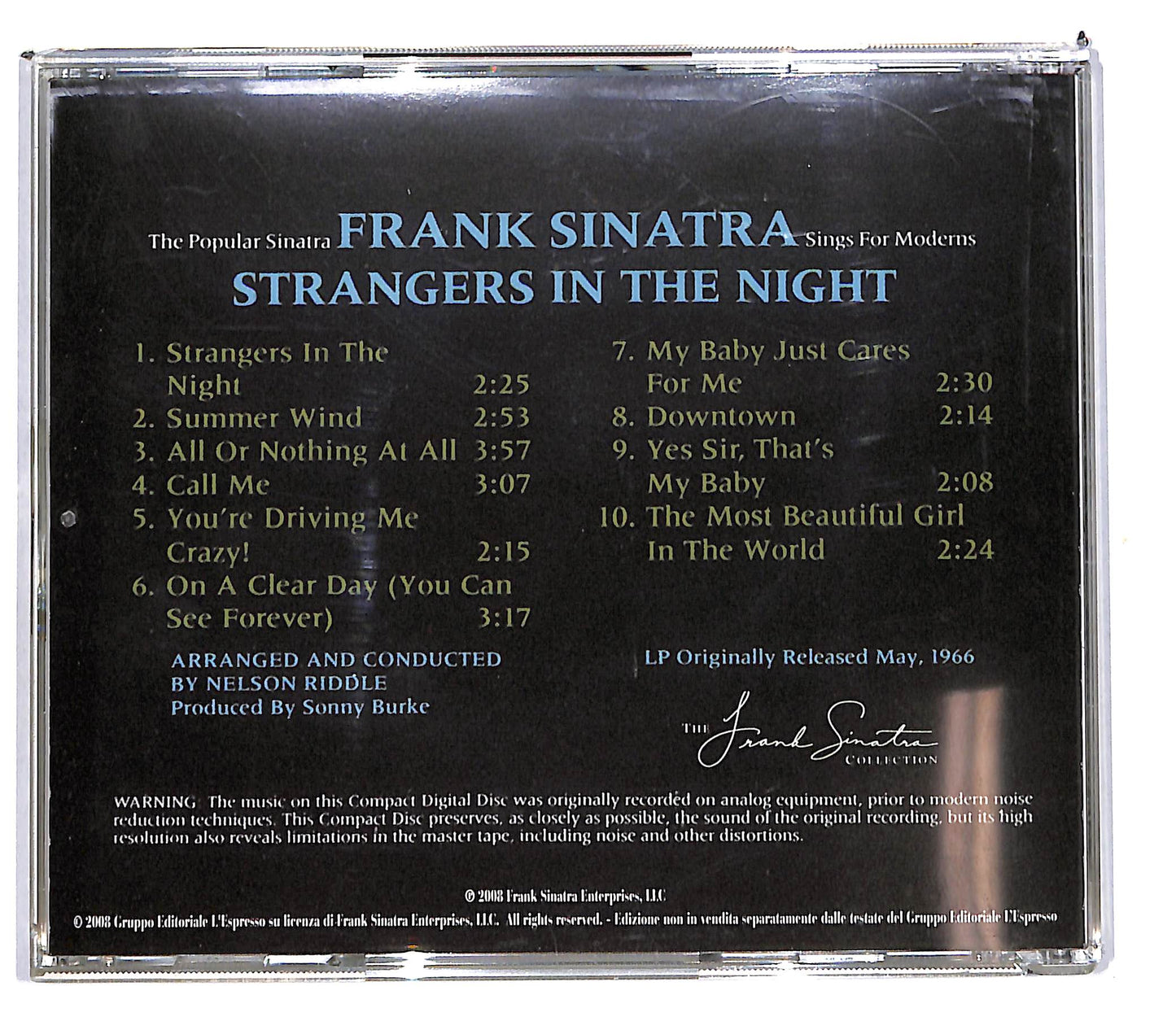 EBOND Frank Sinatra - Strangers In The Night EDITORIALE CD CD103926