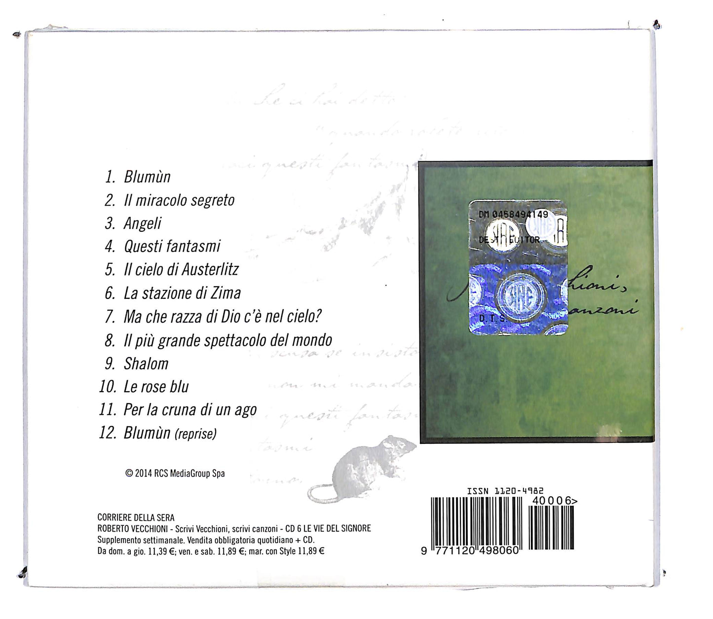 EBOND Roberto Vecchioni - le vie del Signore n.6 DIGIPACK CD CD103956