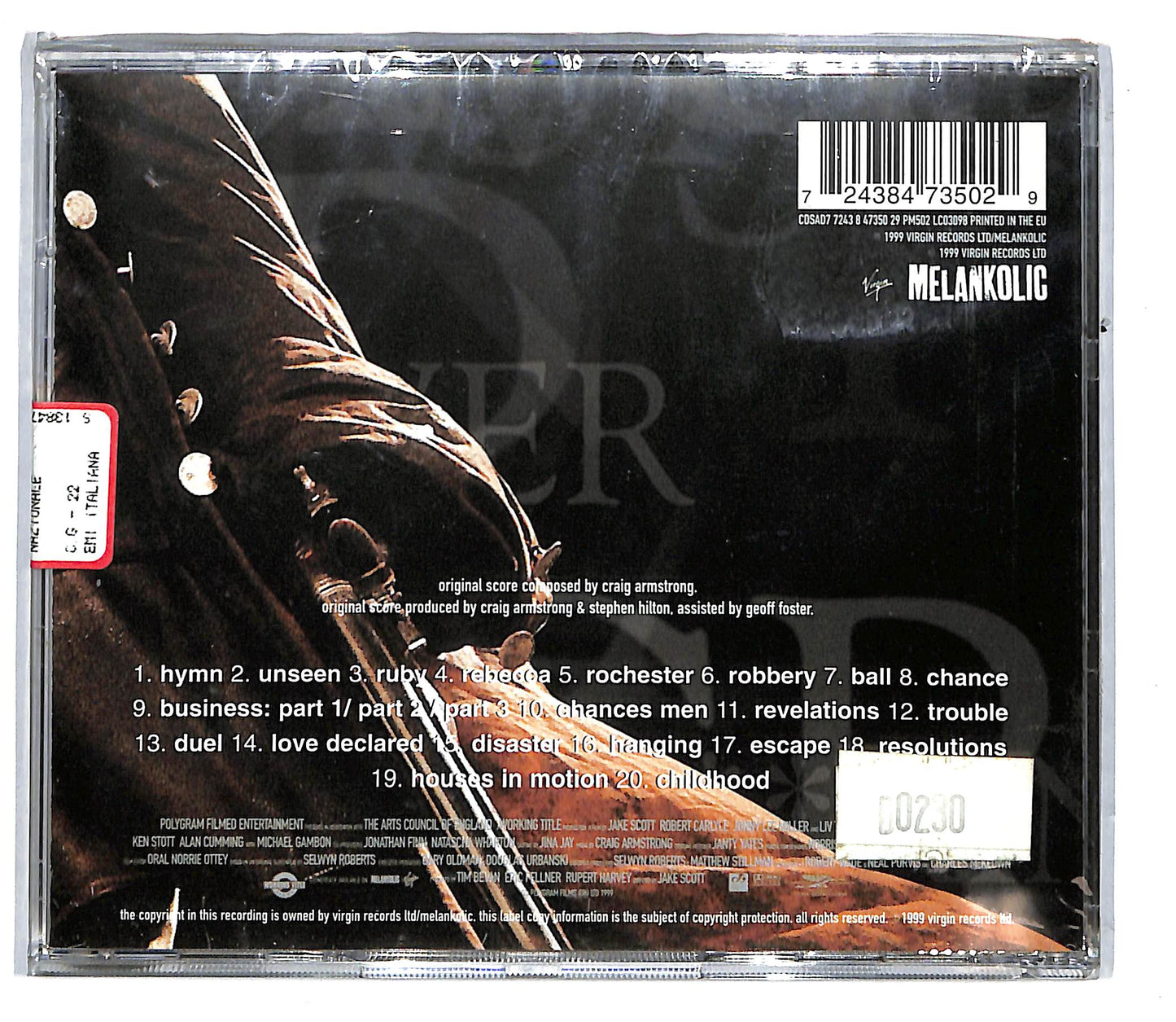 EBOND Plunkett & Macleane - Original Motion Picture Score CD CD104115
