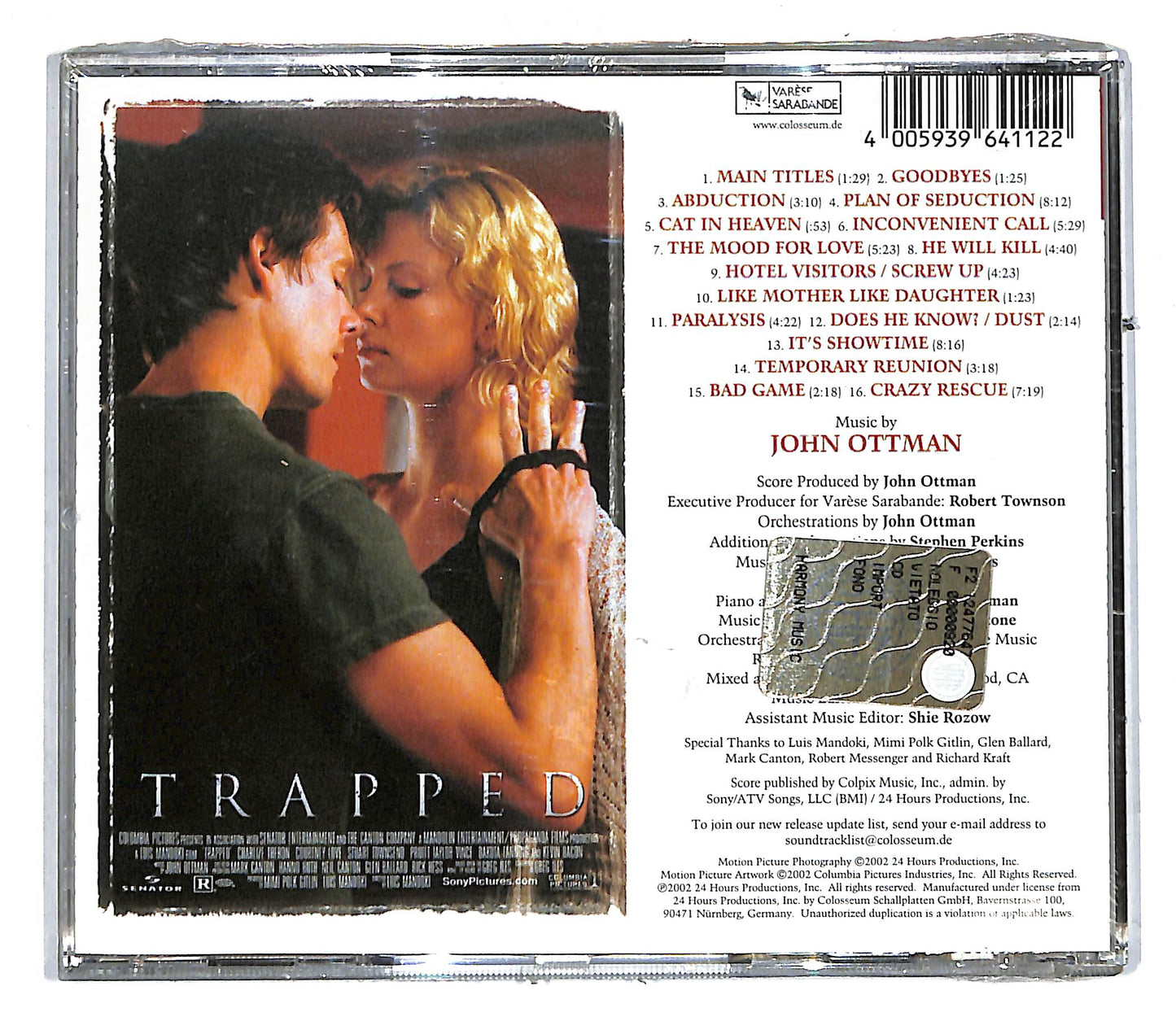 EBOND John Ottman - Trapped CD CD104148