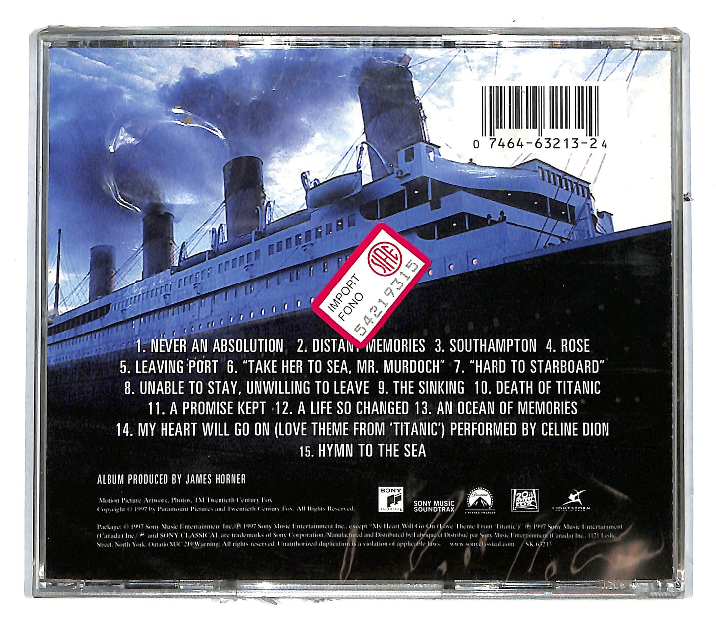 EBOND James Horner - Titanic (Music From The Motion Picture) CD CD104153