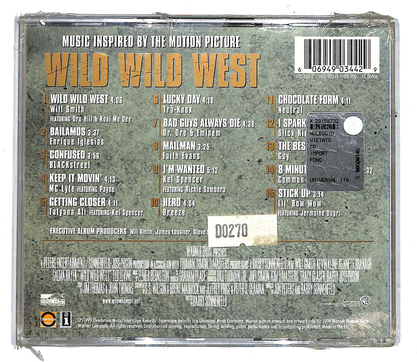 EBOND Various - Music Inspired By The Motion Picture Wild Wild West CD CD104202