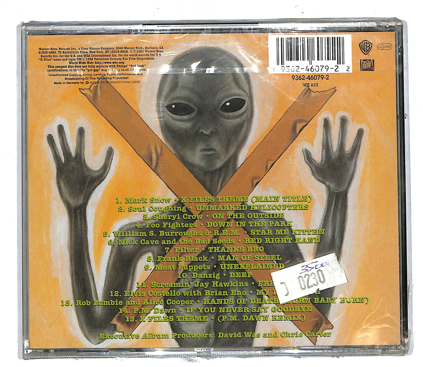 EBOND Various - The X Files (Songs In The Key Of X) CD CD104234