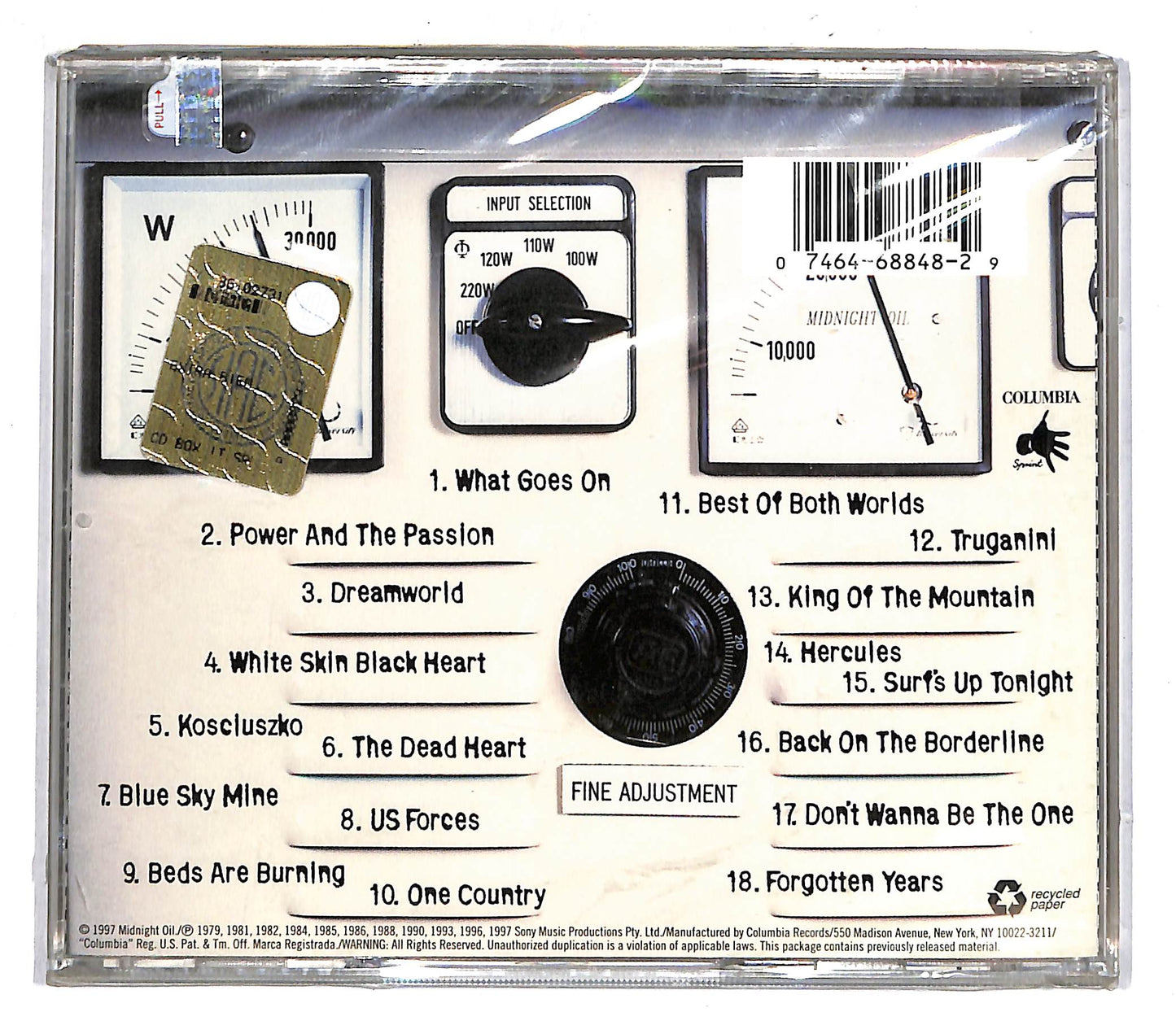 EBOND Midnight Oil - 20,000 Watt R.S.L. The Hits CD CD104248
