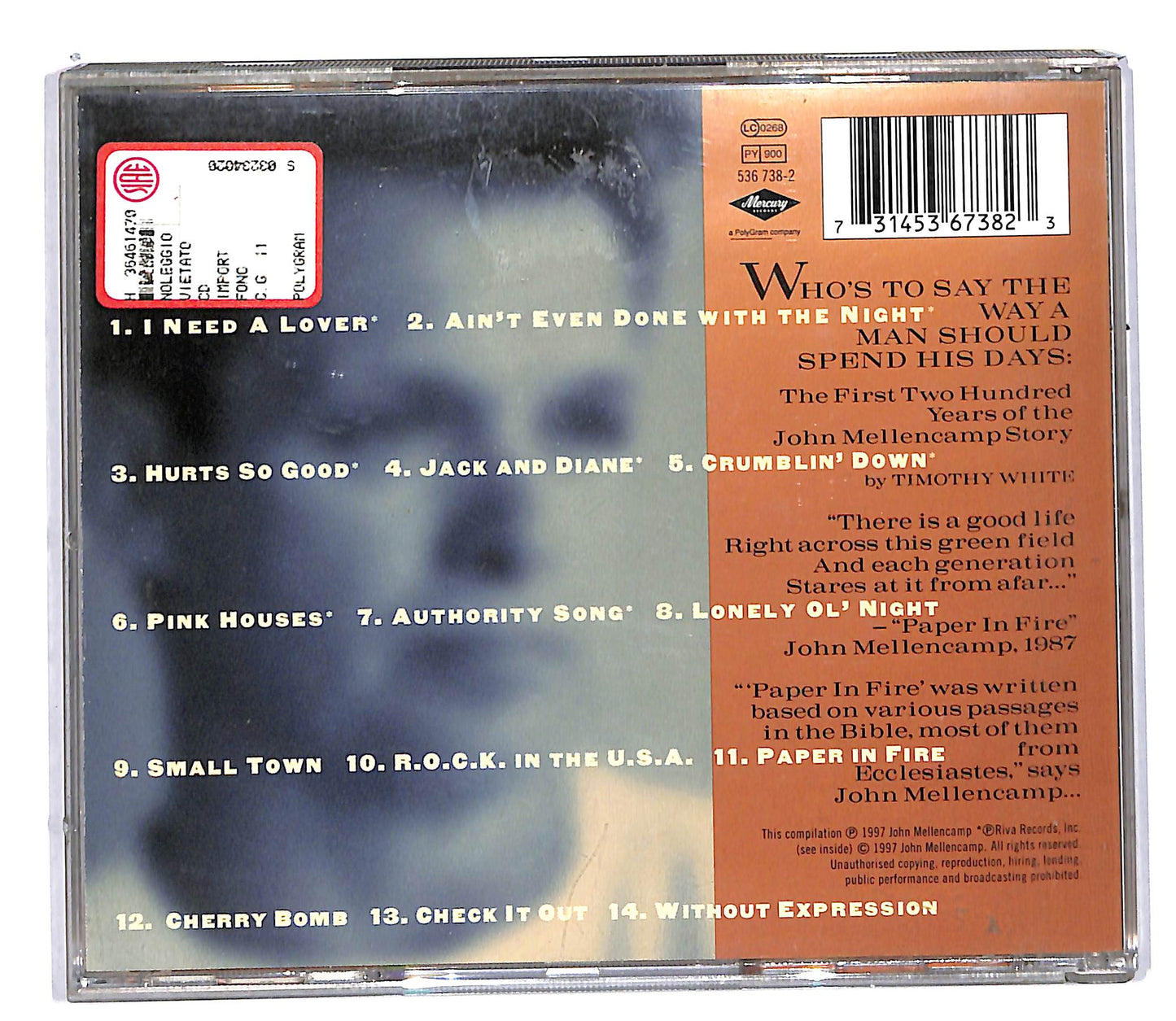 EBOND John Mellencamp - The Best That I Could Do (1978-1988) CD CD104334