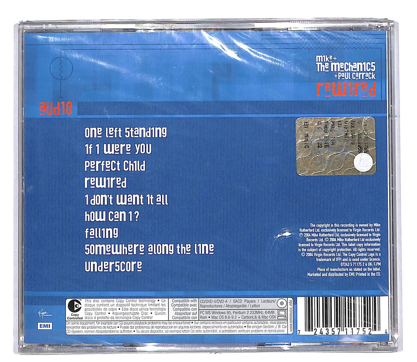 EBOND Mike + The Mechanics + Paul Carrack - Rewired CD CD104344