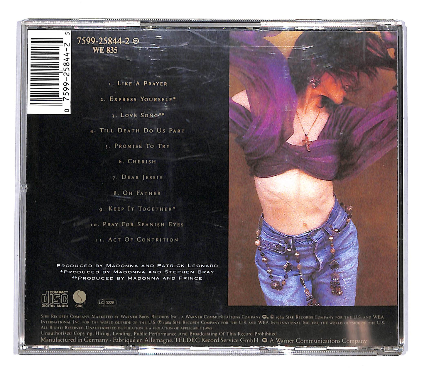 EBOND Madonna - Like A Prayer CD CD104348