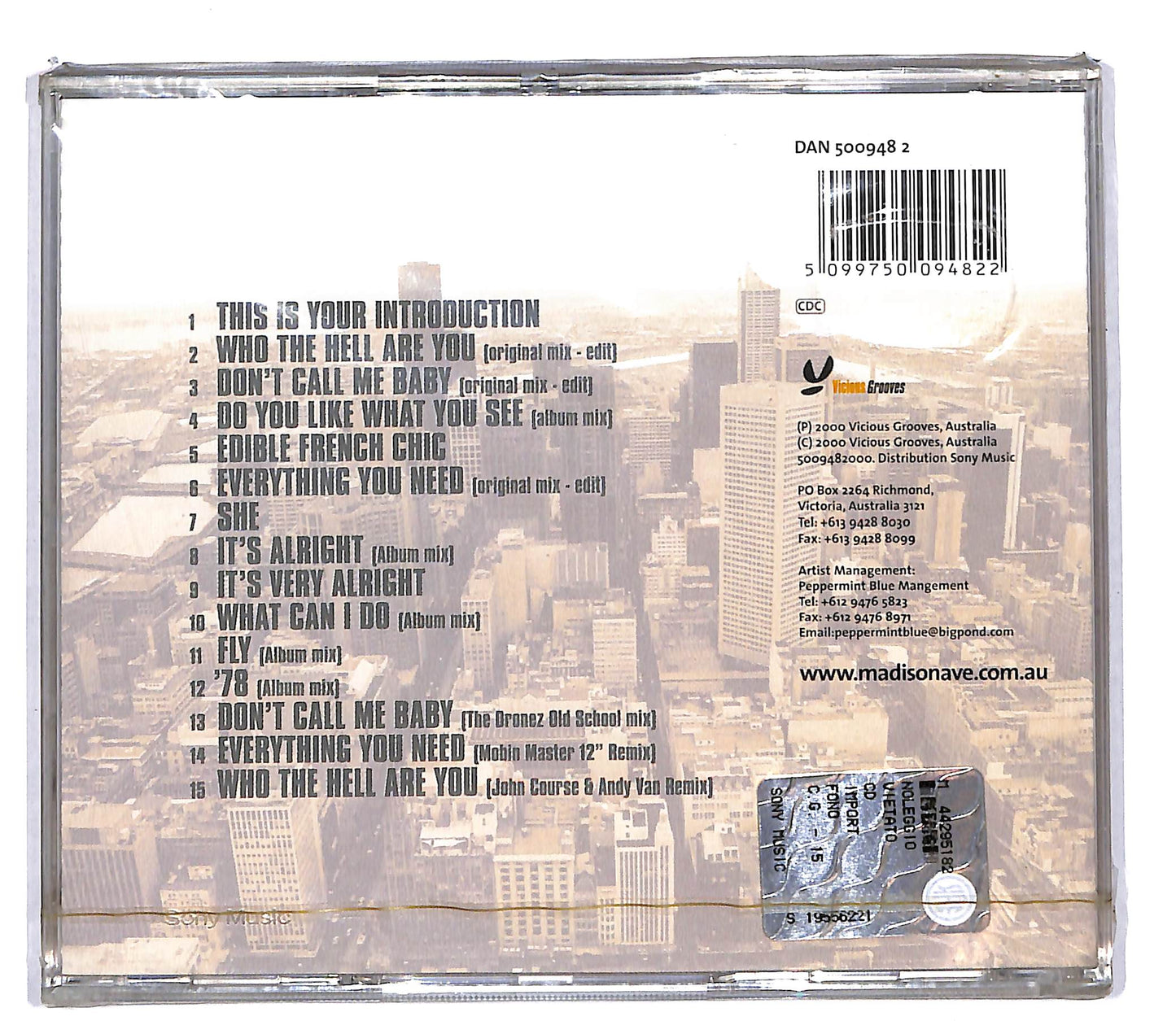 EBOND Madison Avenue - The Polyester Embassy CD CD104349