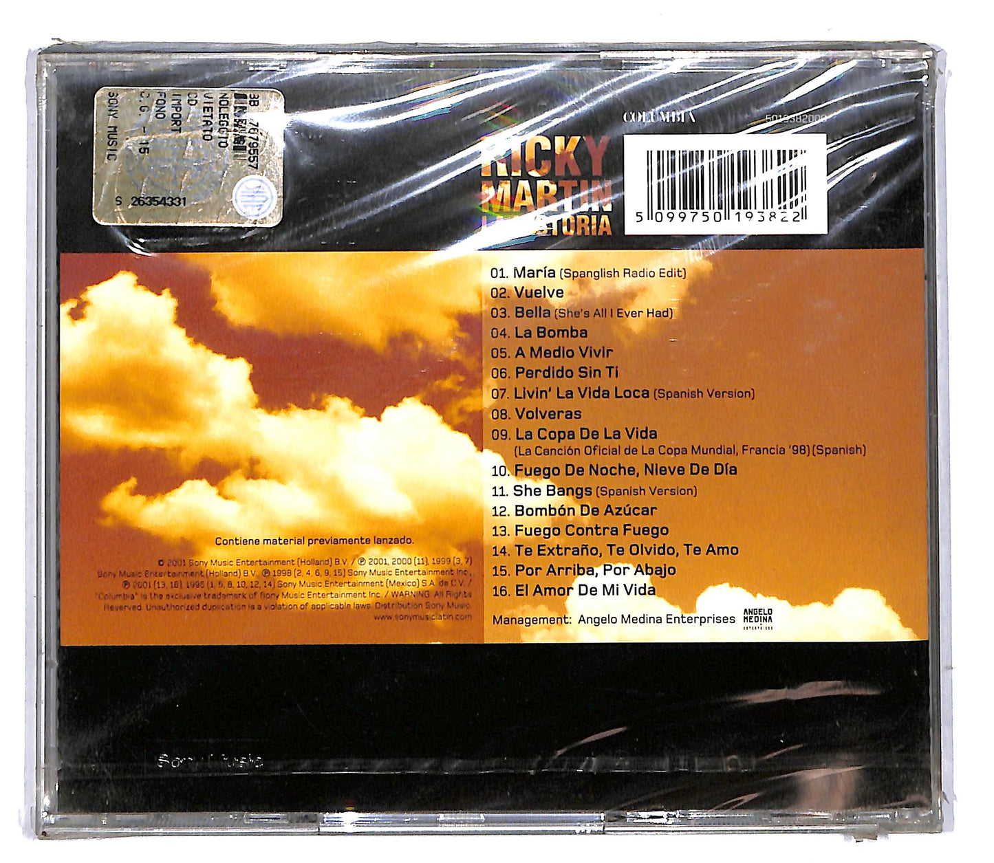 EBOND Ricky Martin - La Historia CD CD104418
