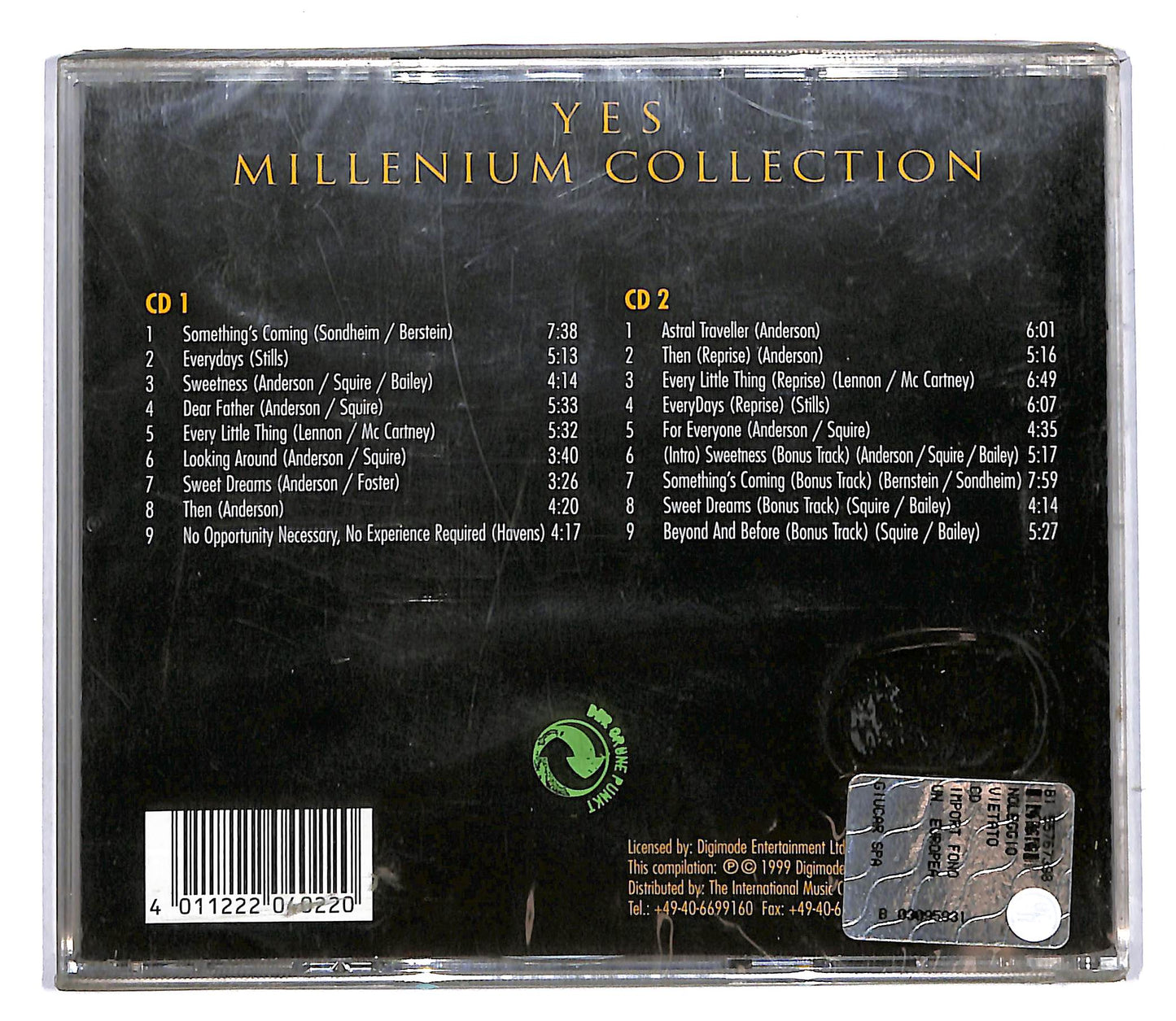 EBOND Yes - Millenium Collection ( 2 cd) CD104427
