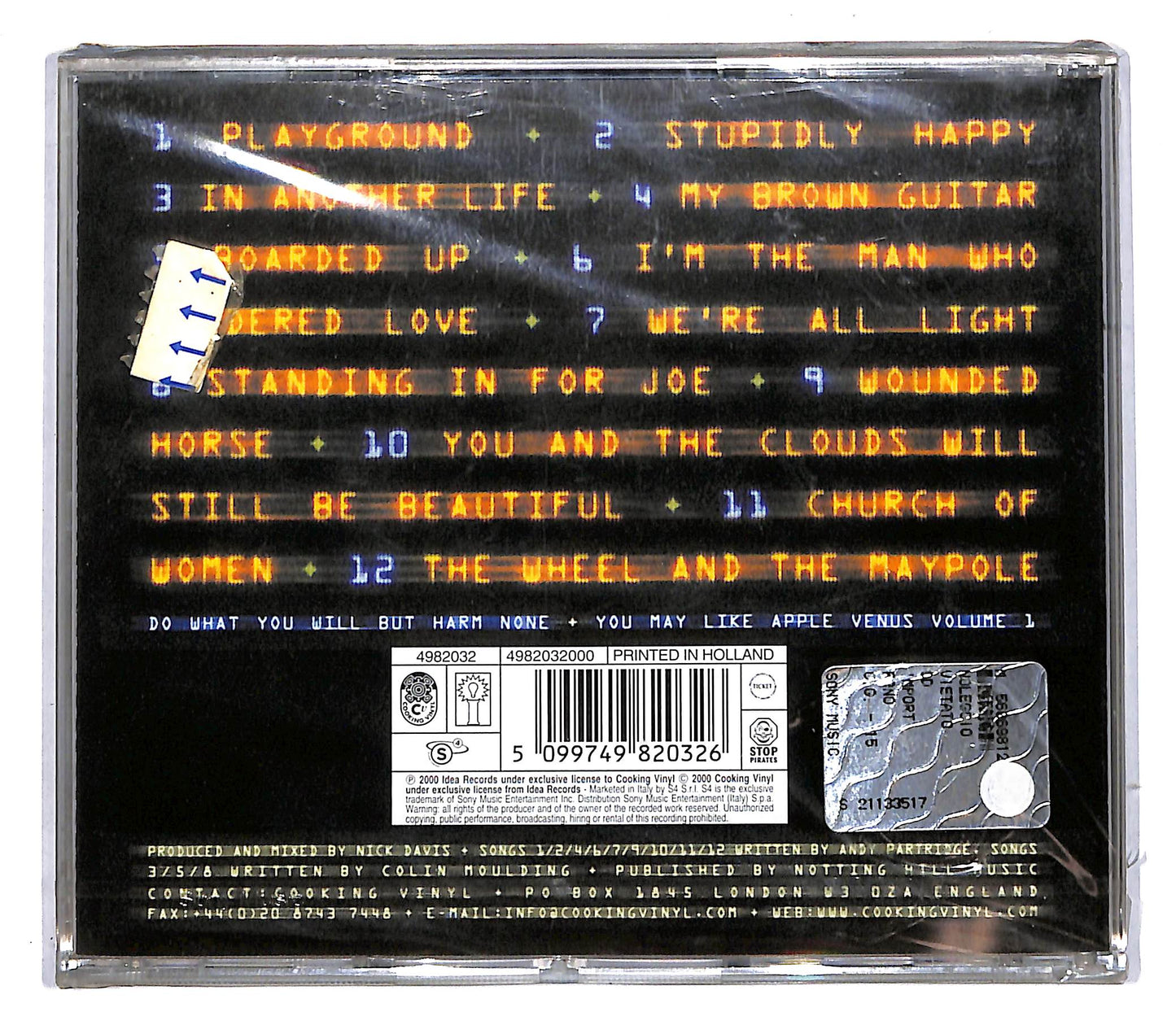 EBOND XTC - Wasp Star (Apple Venus Volume 2) CD CD104438