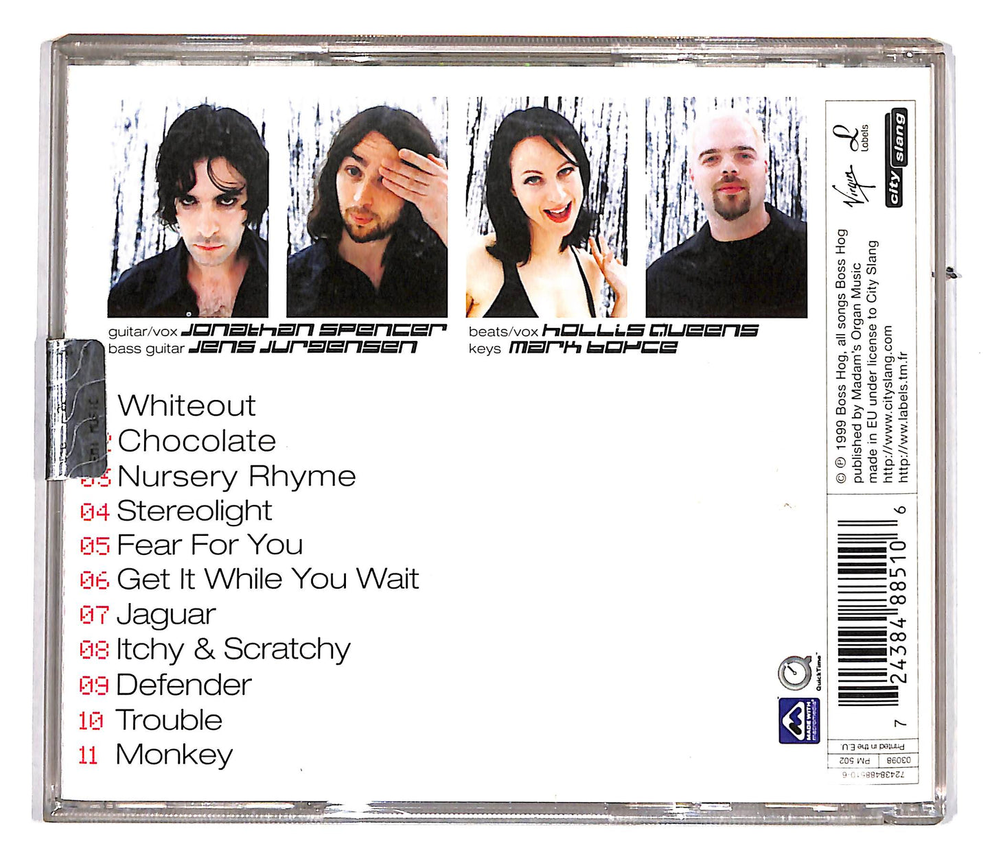 EBOND Boss Hog - Whiteout CD CD104631