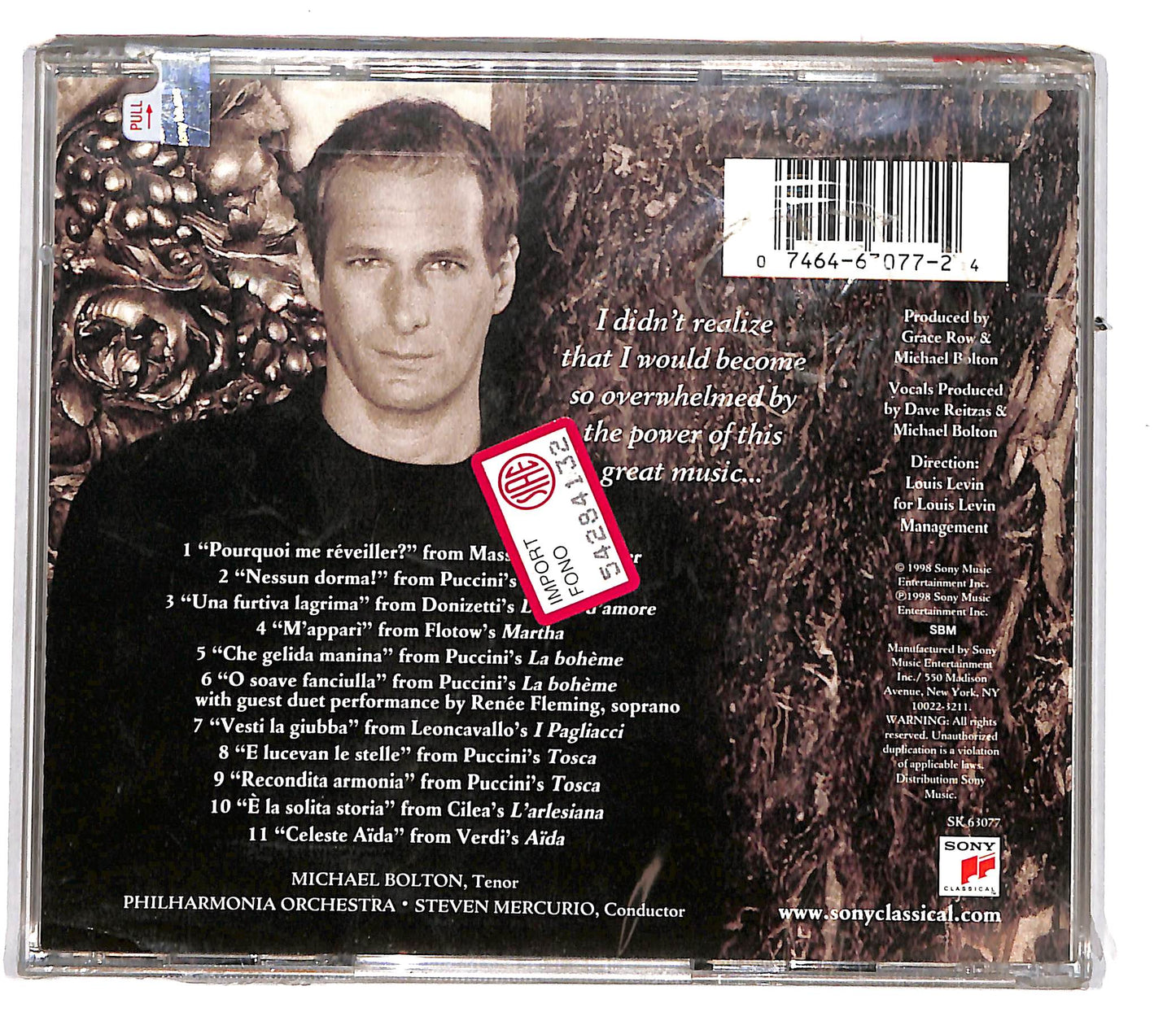 EBOND Michael Bolton - My Secret Passion (The Arias) CD CD104654