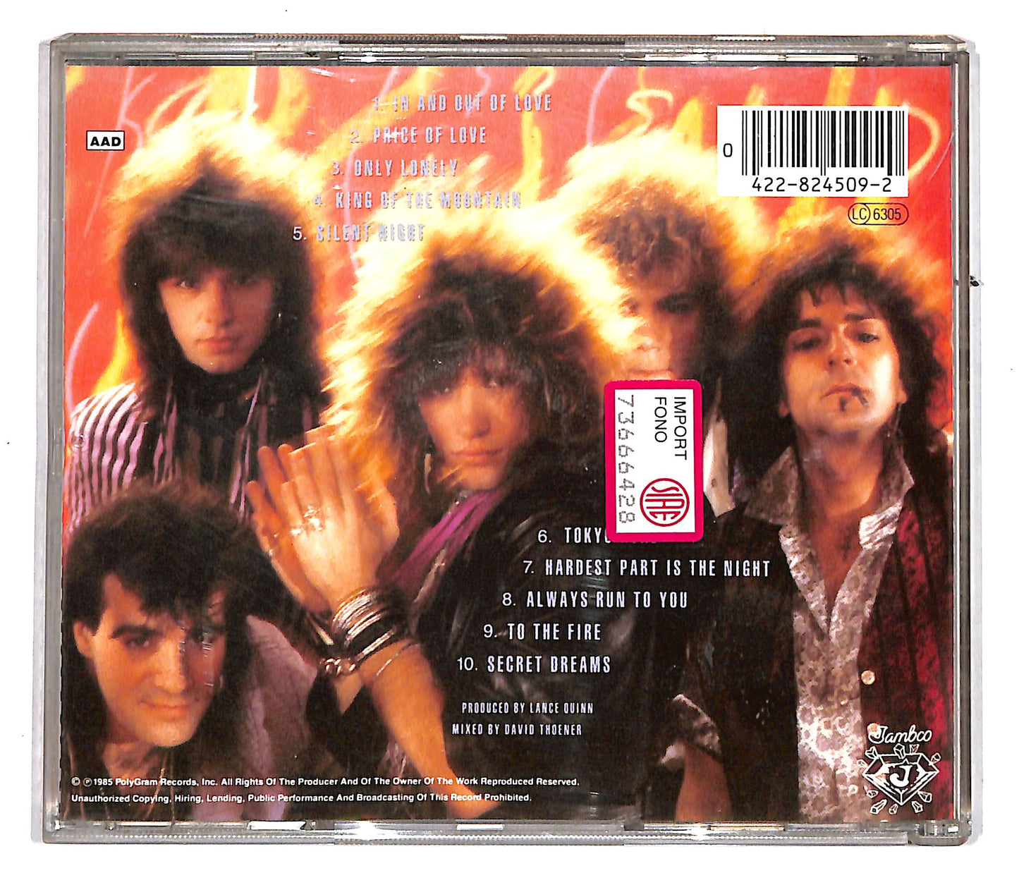 EBOND Bon Jovi - 7800° Fahrenheit CD CD104704