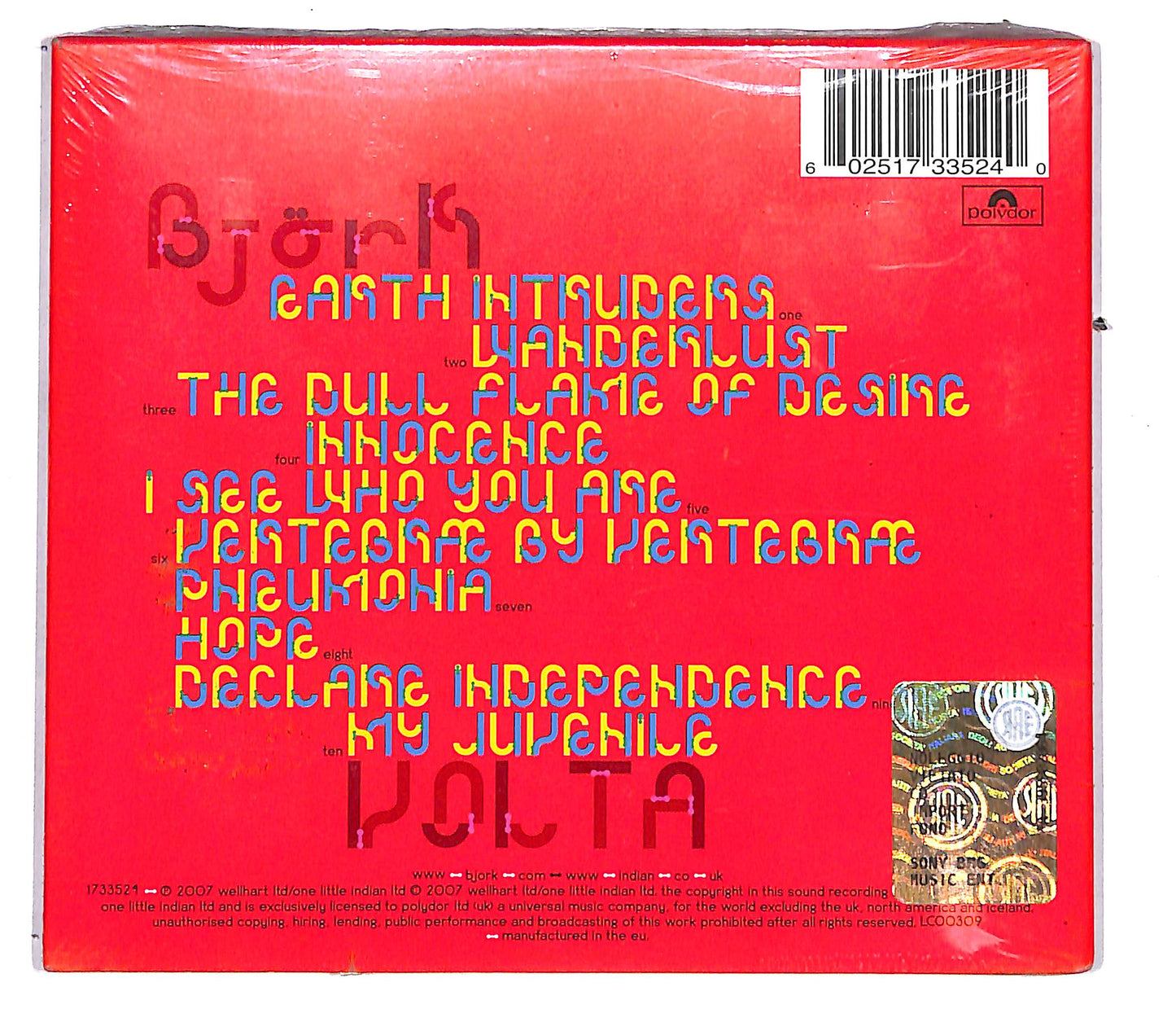 EBOND Bjork - Volta CD CD104735