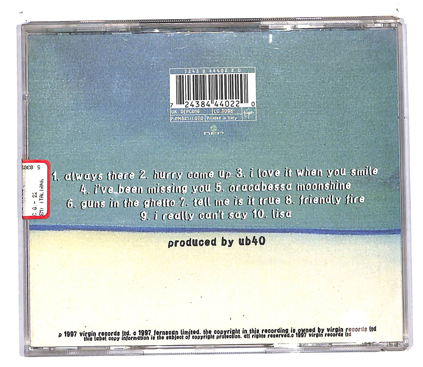 EBOND UB40 - Guns In The Ghetto CD CD104815