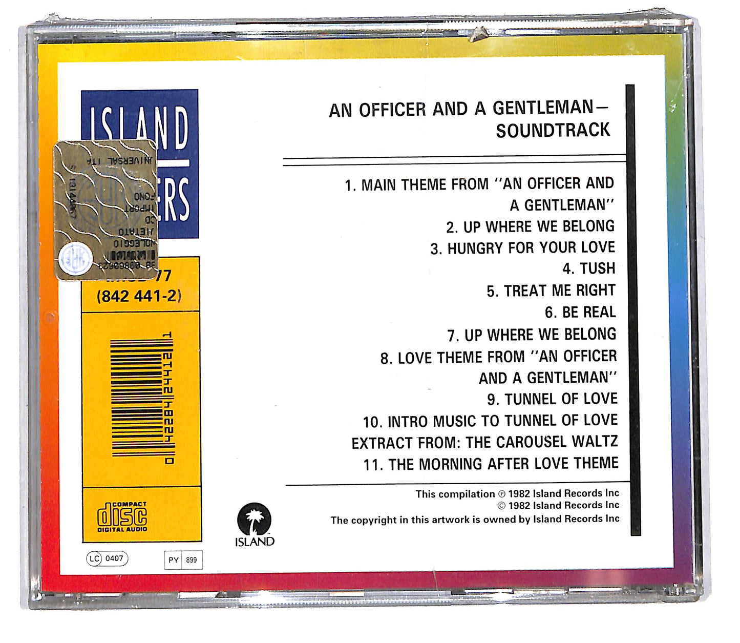 EBOND Various - An Officer And A Gentleman - Soundtrack CD CD104955