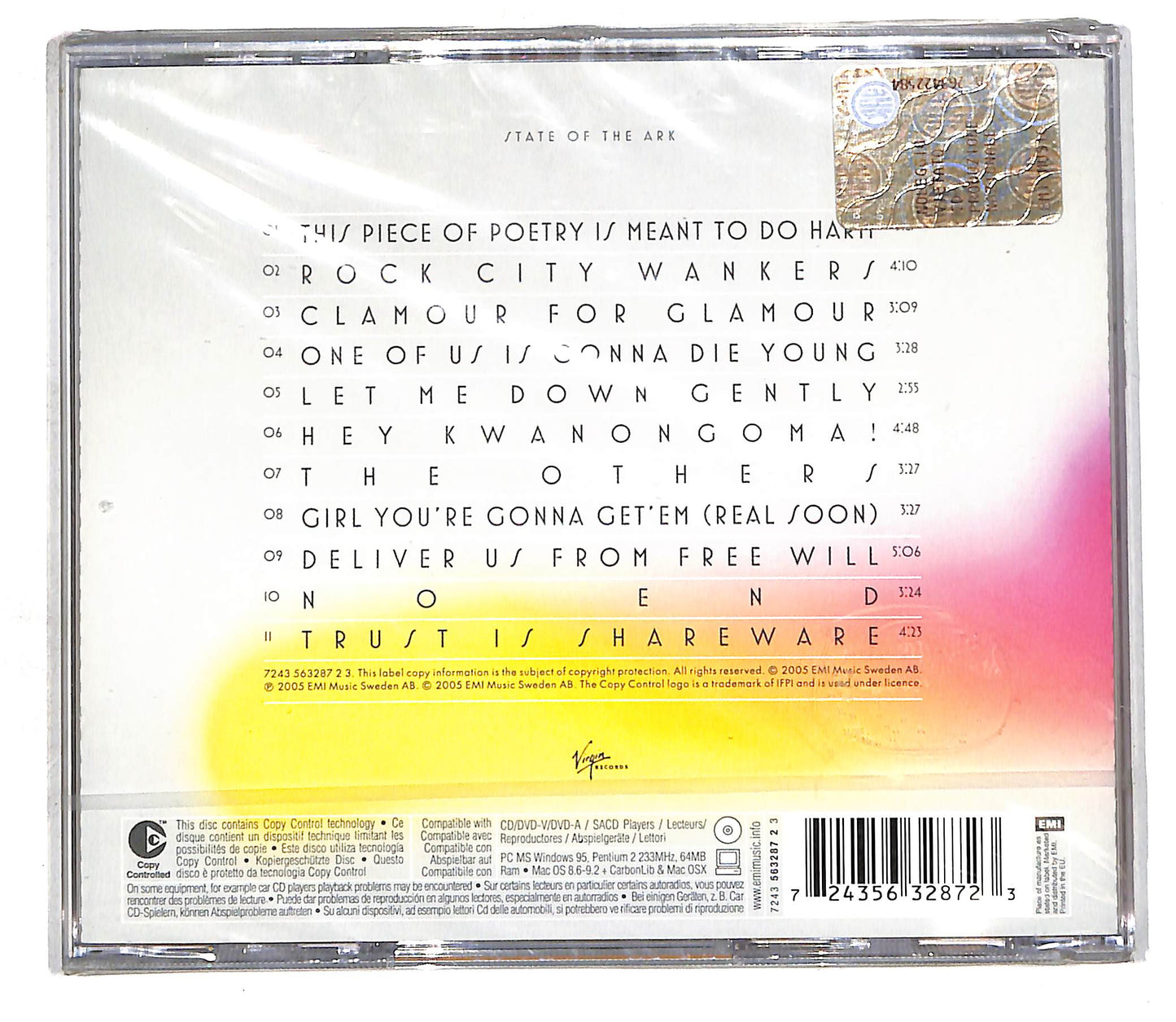 EBOND The Ark - State Of The Ark CD CD105249