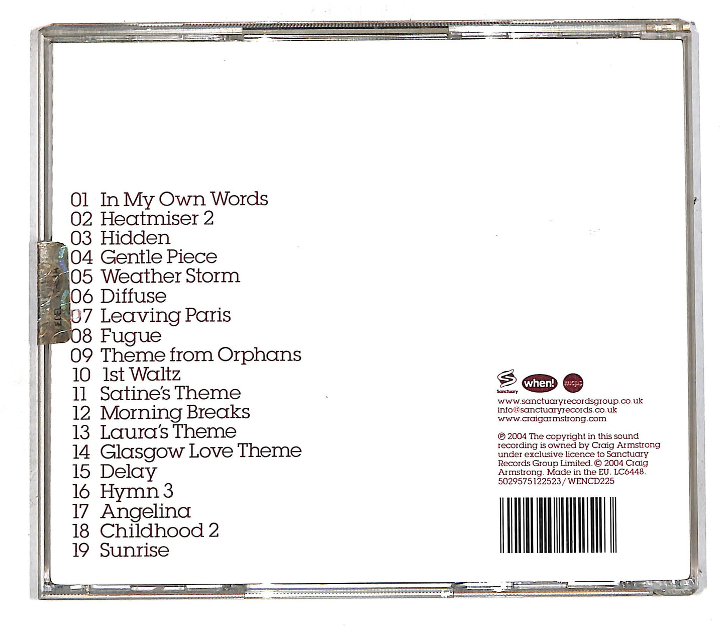 EBOND Craig Armstrong - Piano Works CD CD105254