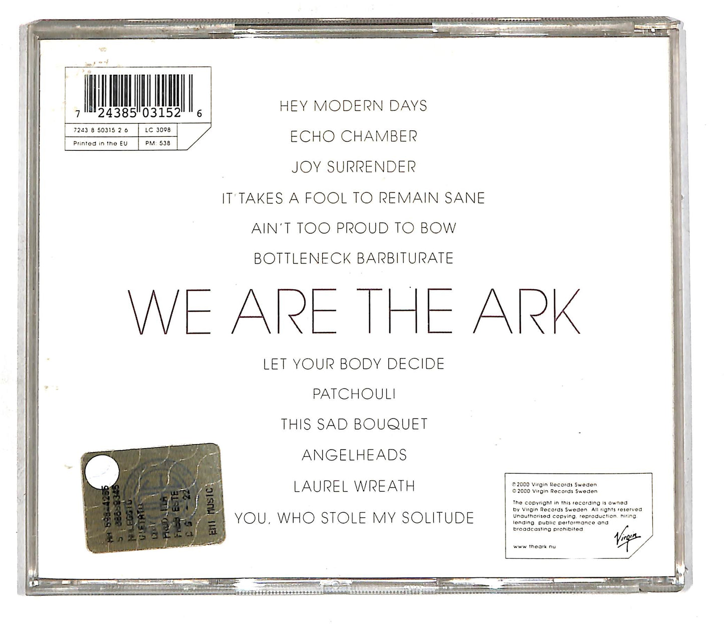 EBOND The Ark - We Are The Ark CD CD105255