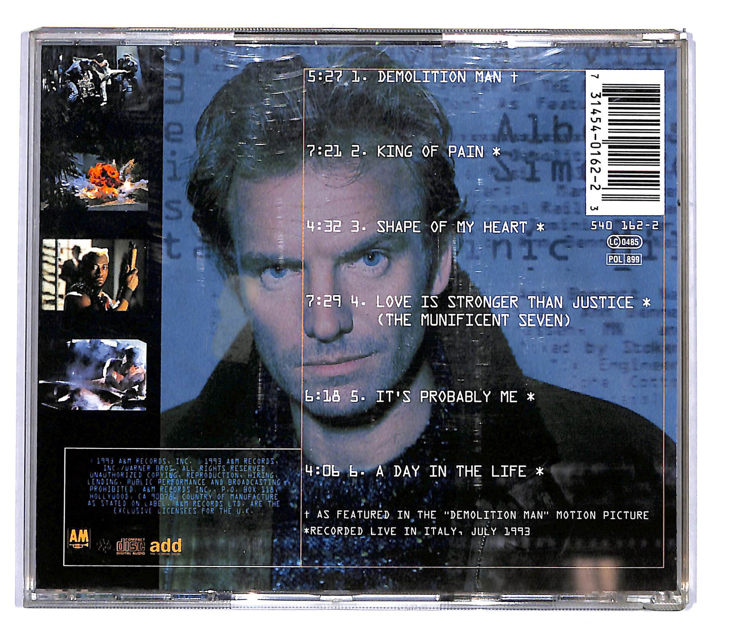 EBOND Sting - Demolition Man CD CD105314