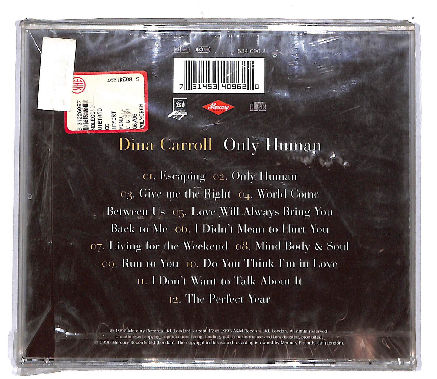EBOND Dina Carroll - Only Human CD CD105428