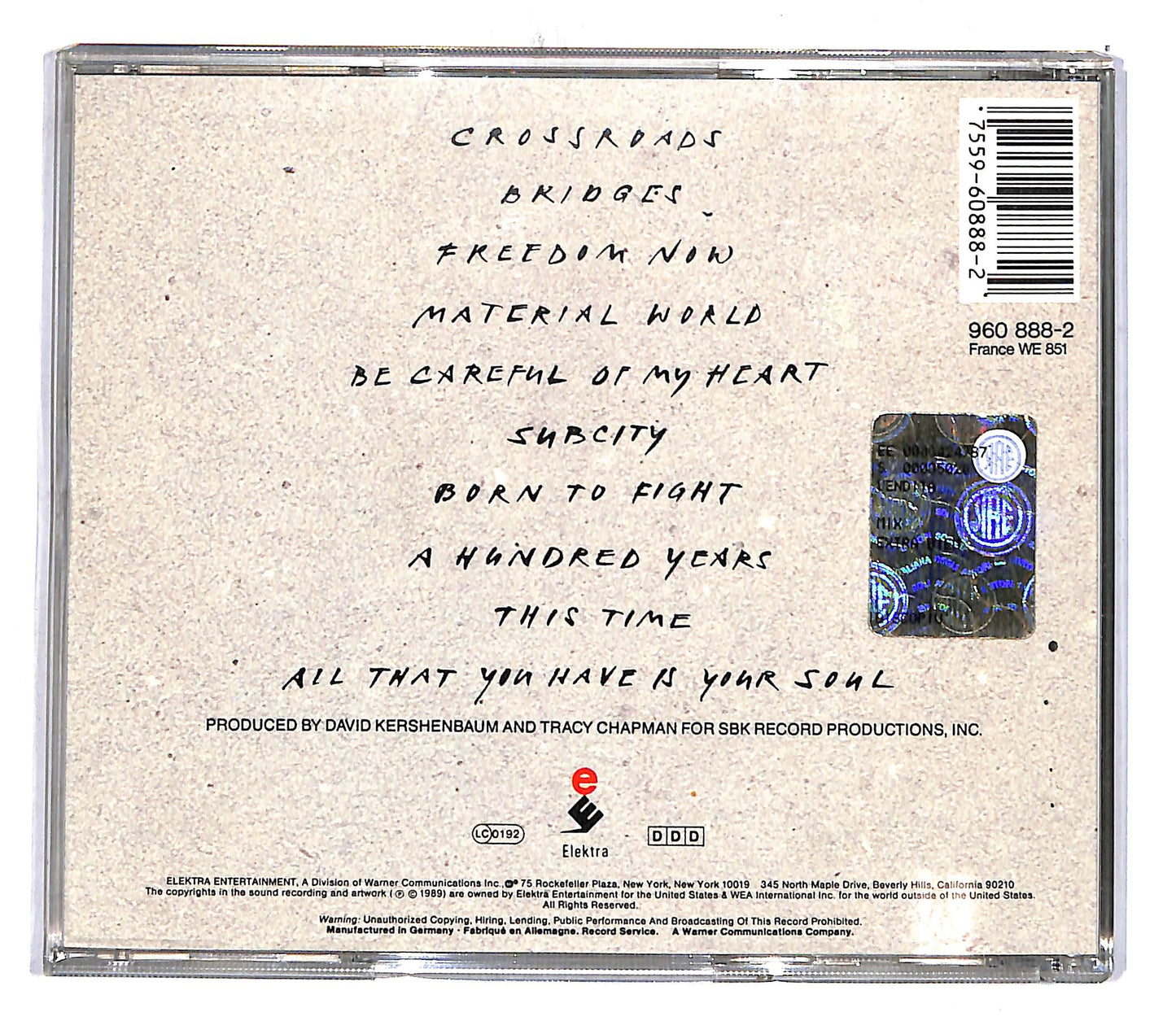 EBOND Tracy Chapman - Crossroads CD CD105443