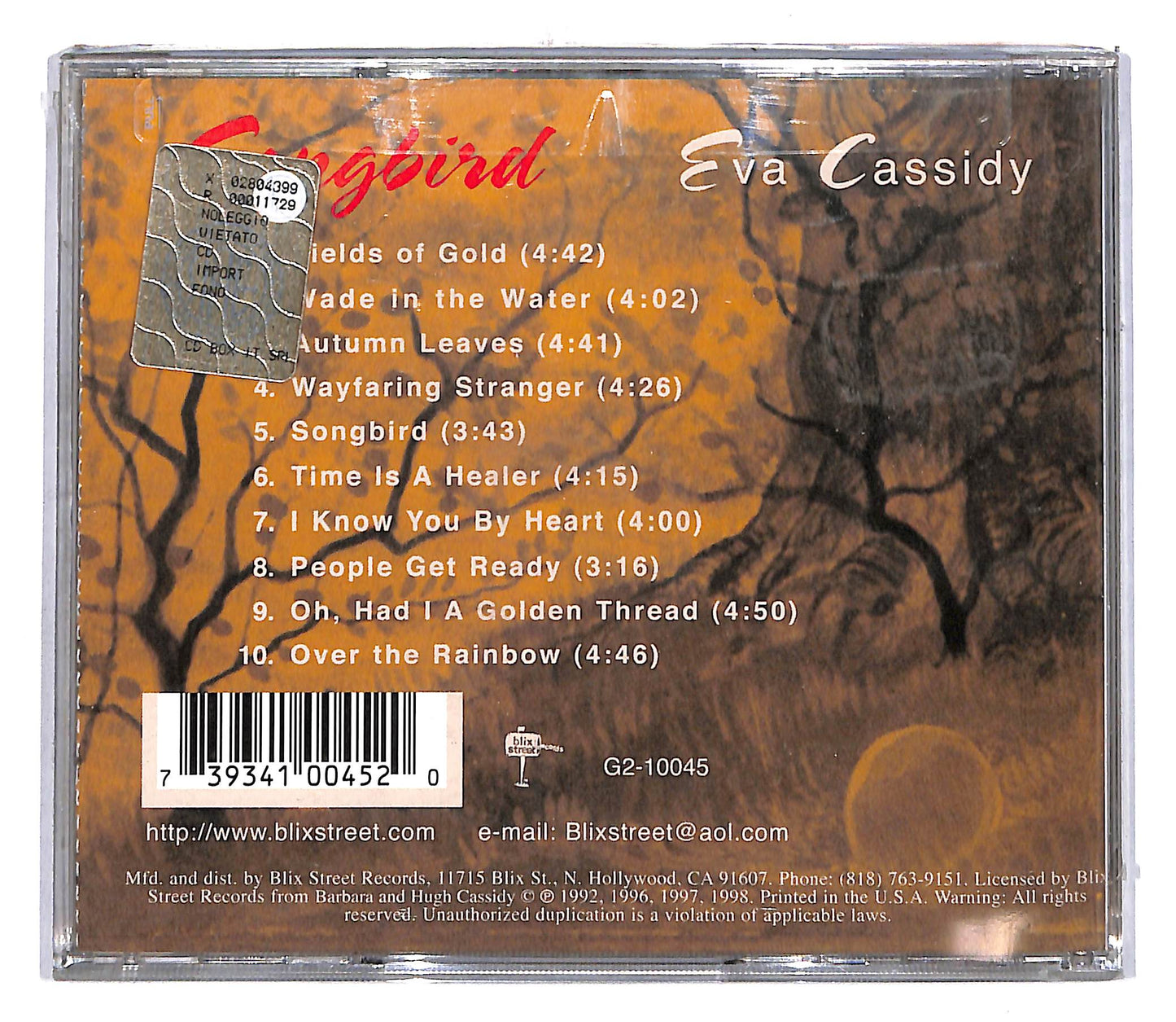 EBOND Eva Cassidy - Songbird CD CD105456
