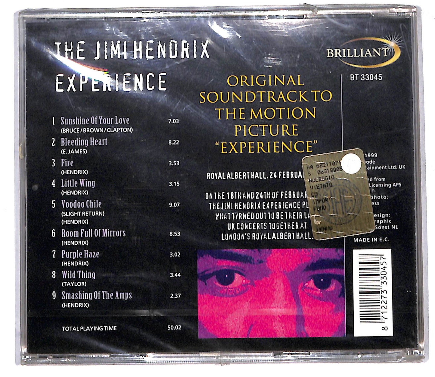 EBOND The Jimi Hendrix Experience - Original Soundtrack To The Motion CD CD105622