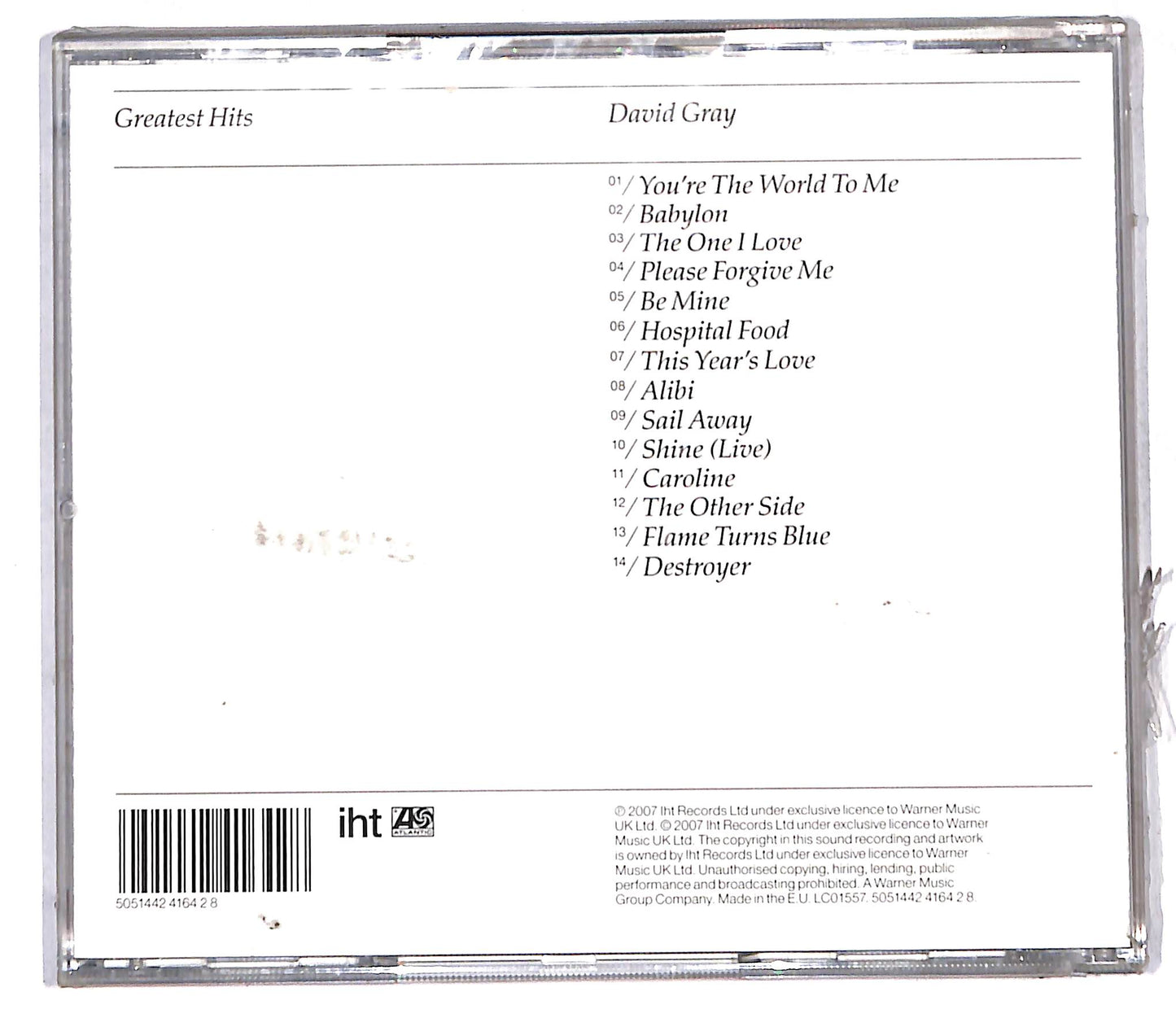EBOND David Gray - Greatest Hits CD CD105633