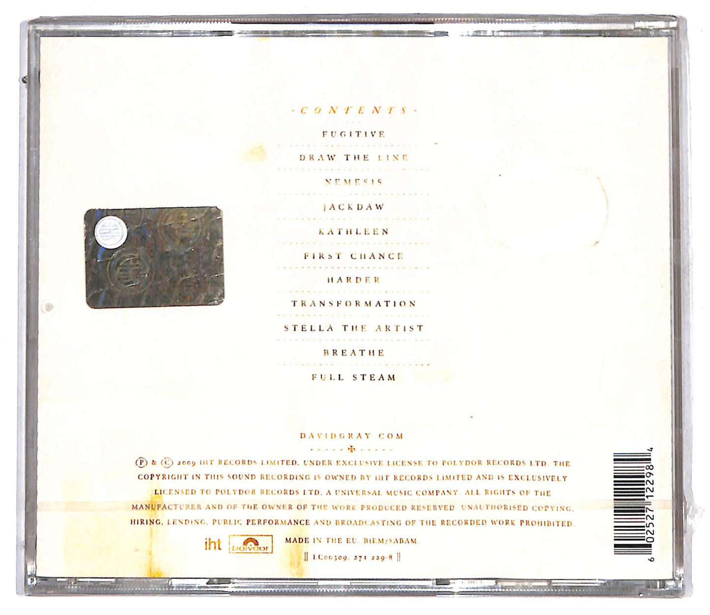 EBOND David Gray - Draw The Line CD CD105636