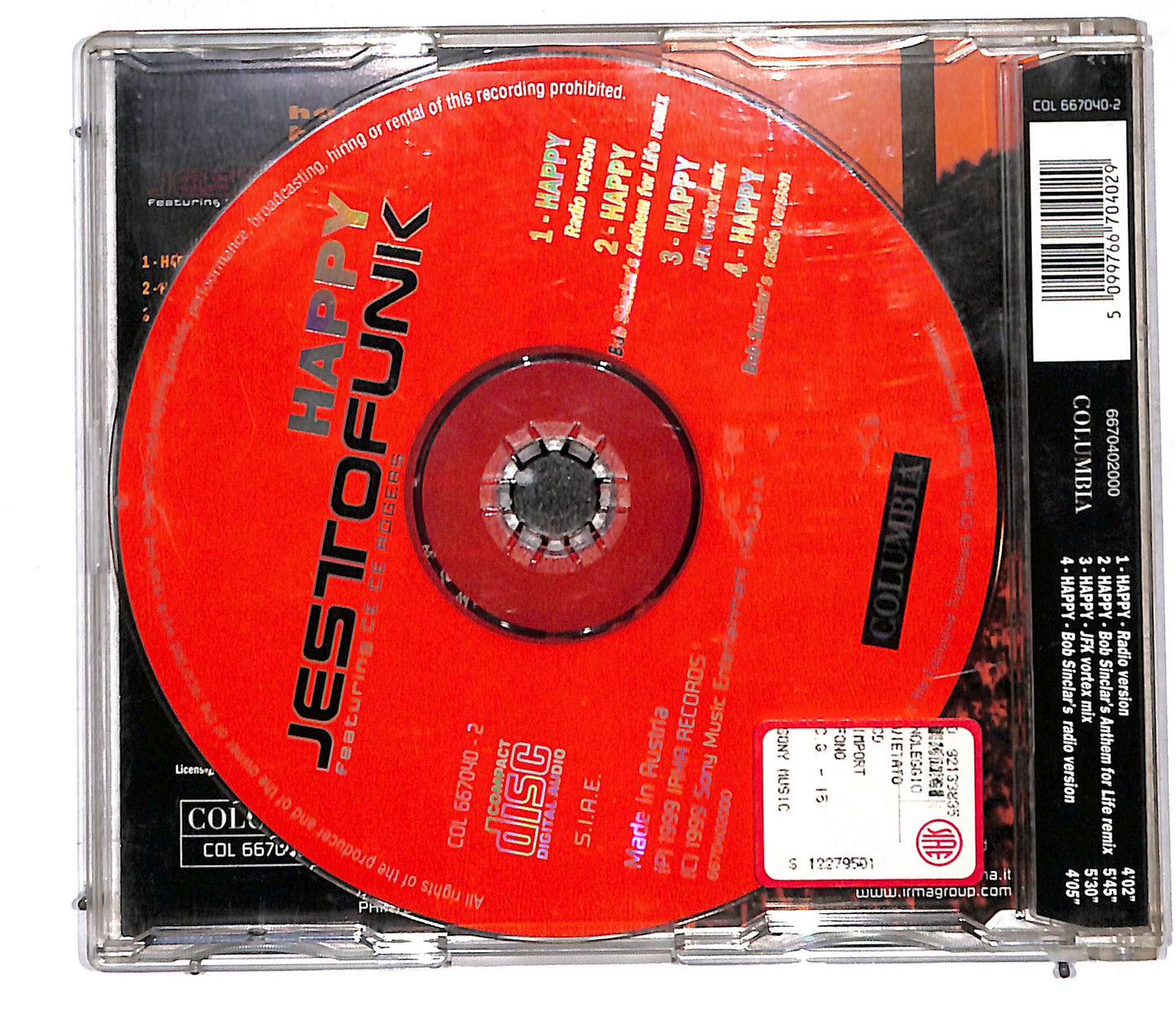 EBOND Jestofunk Featuring Ce Ce Rogers - Happy CD CD105641
