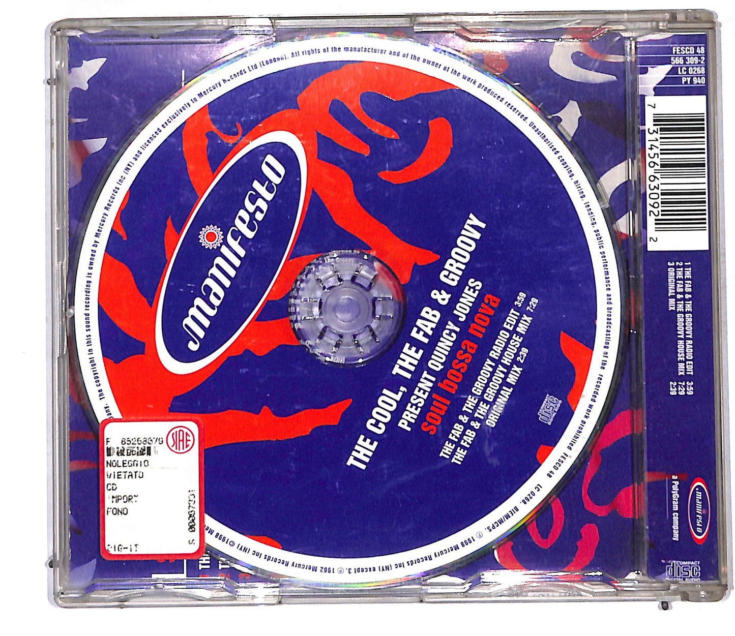 EBOND The Cool, The Fab & The Groovy Present Quincy Jones - Soul CD CD105655