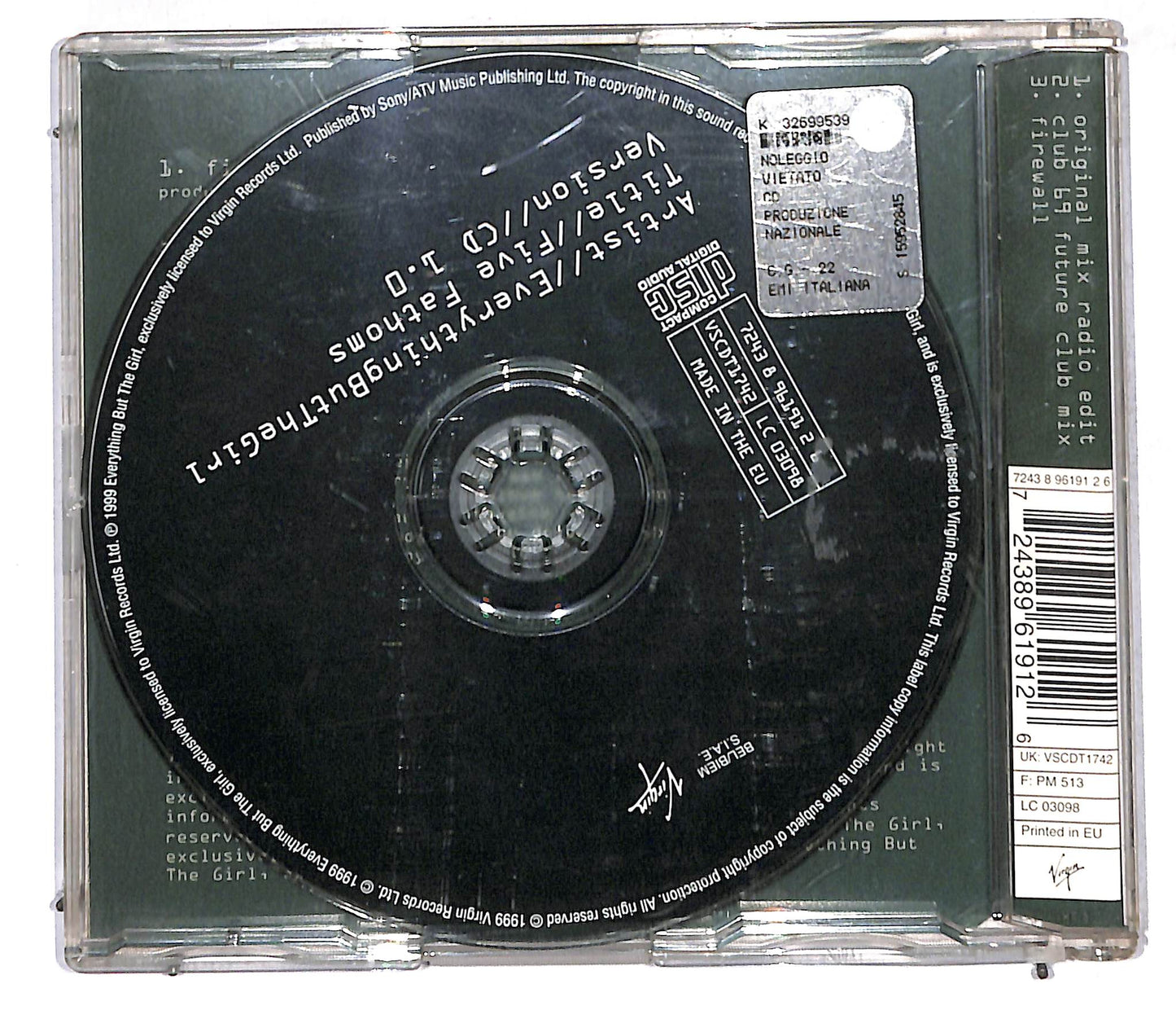EBOND Everything But The Girl - Five Fathoms CD CD105676
