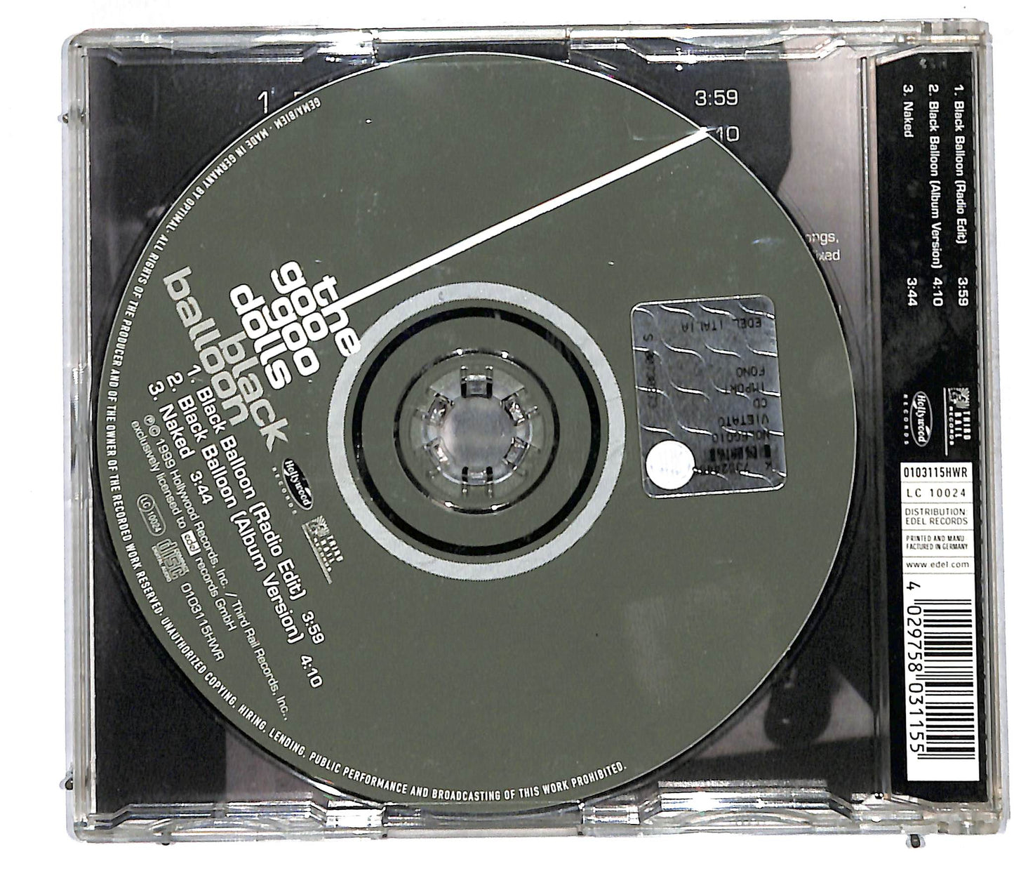 EBOND The Goo Goo Dolls - Black Balloon CD CD105736