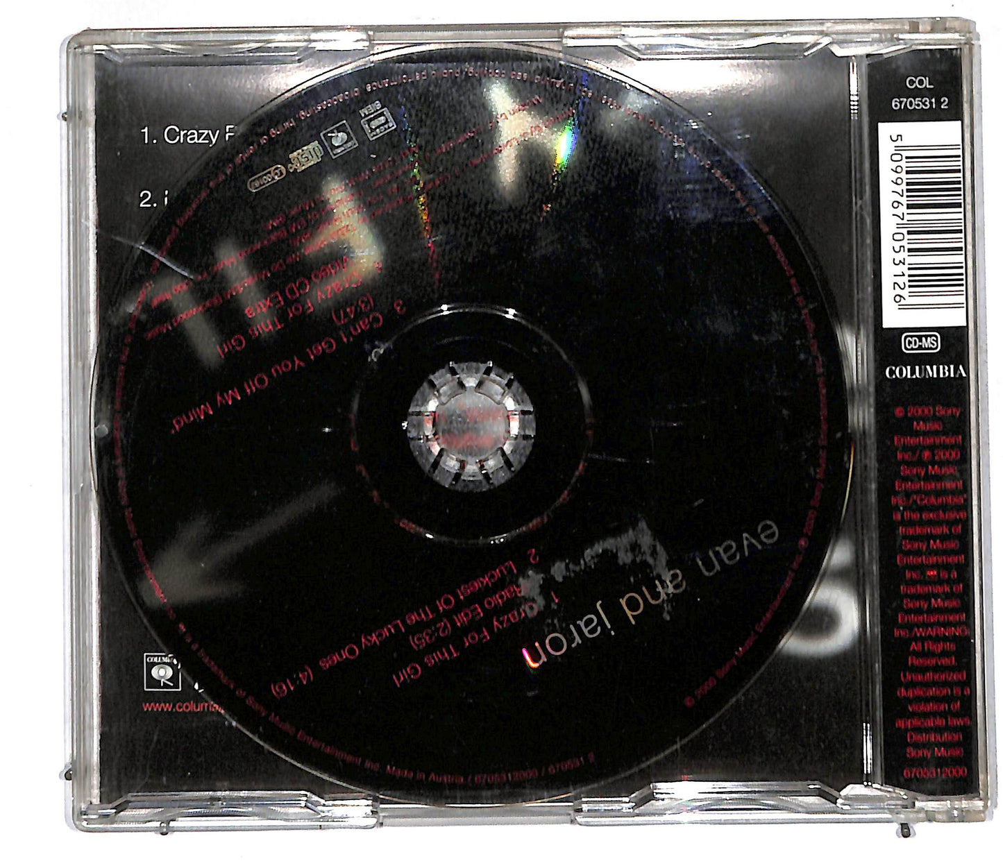 EBOND Evan And Jaron - Crazy For This Girl CD CD105758