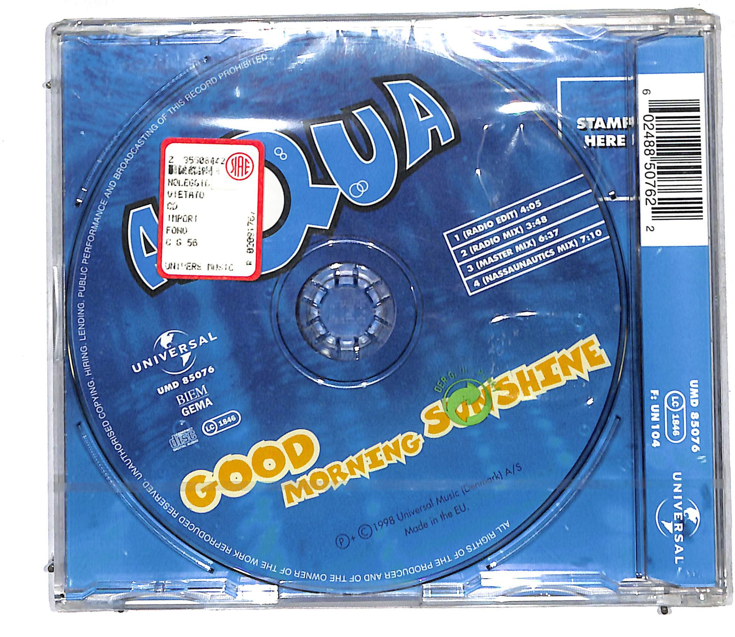EBOND Aqua - Good Morning Sunshine CD CD105812