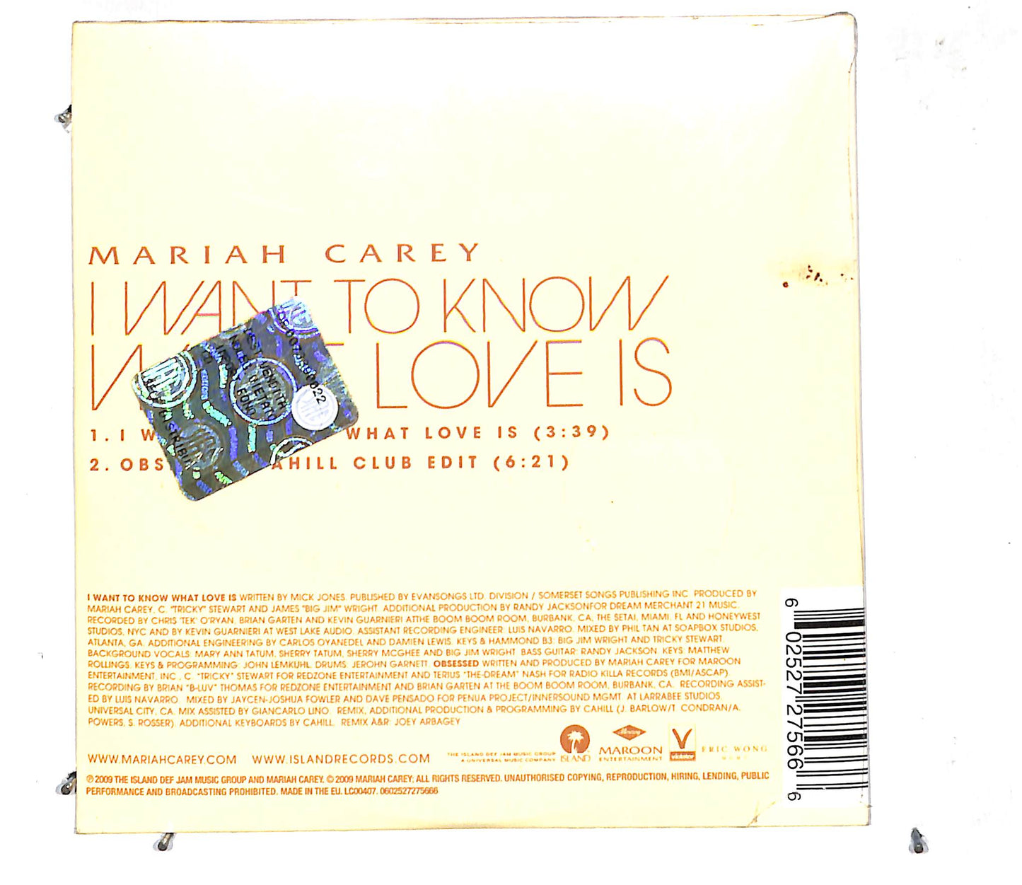 EBOND Mariah Carey - I Want To Know What Love Is CD CD105831