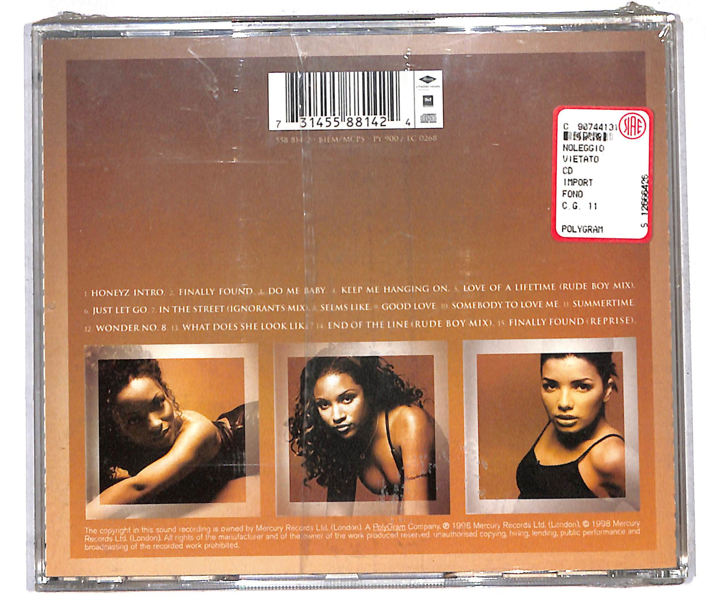 EBOND Honeyz - Wonder No. 8 CD CD105905