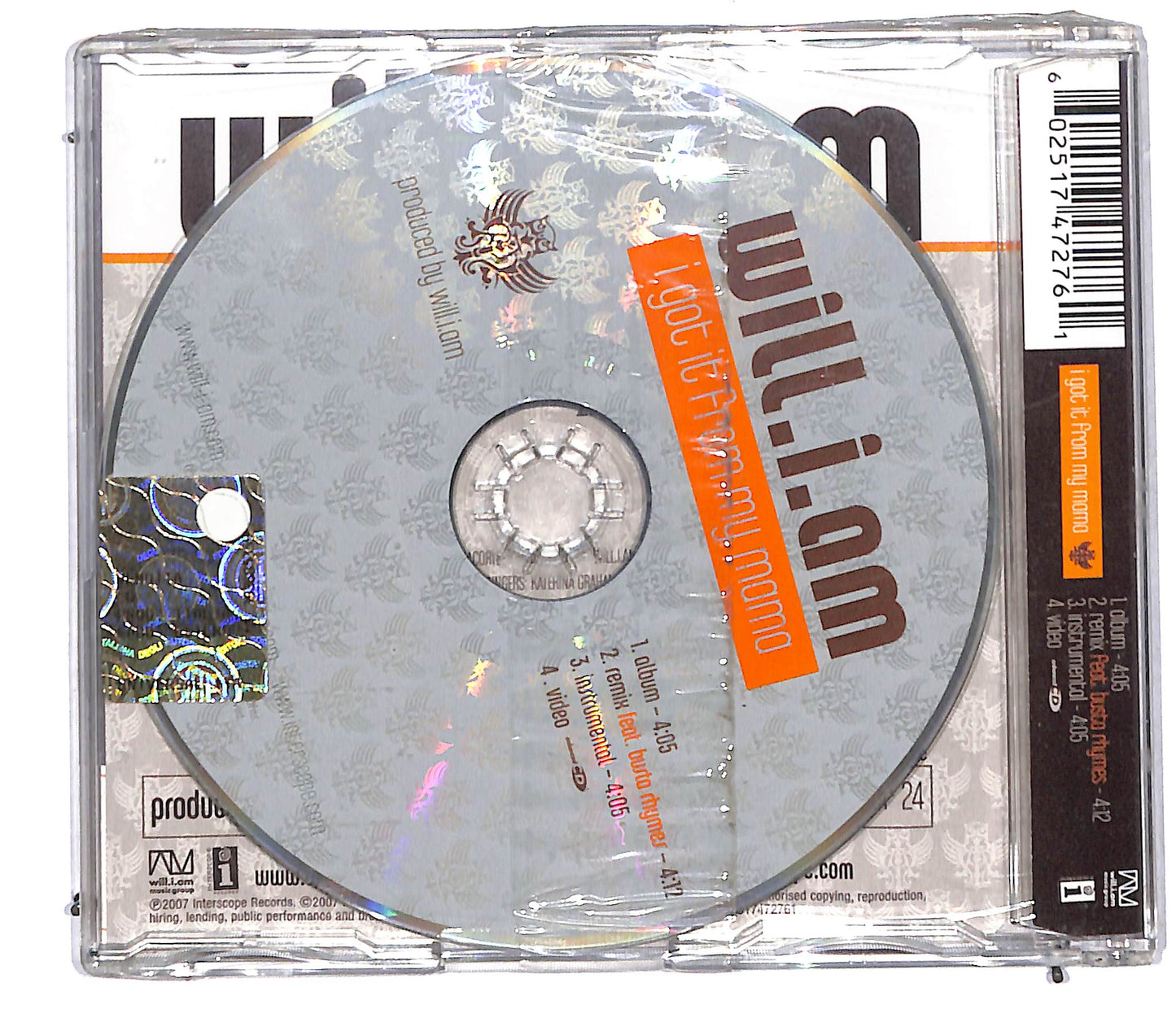 EBOND Will I Am - I Got It From My Mama CD CD105956