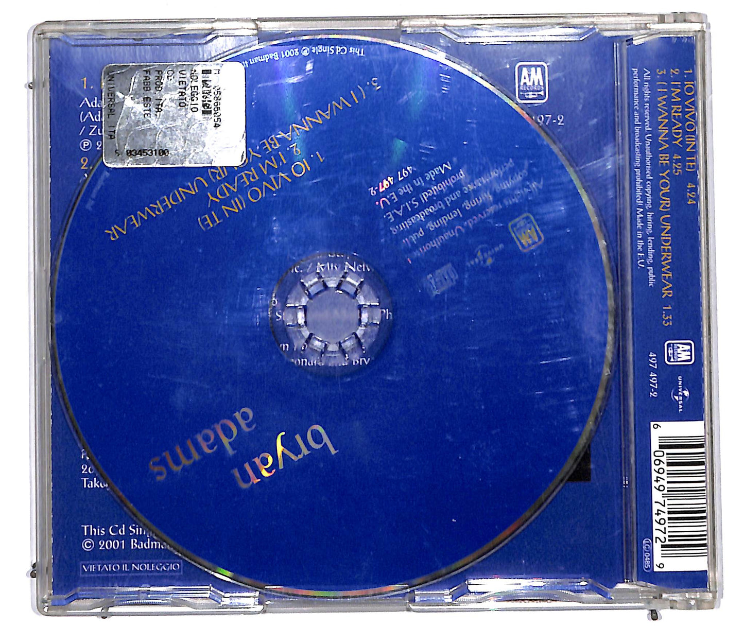 EBOND Bryan Adams - Io Vivo (In Te) CD CD105960
