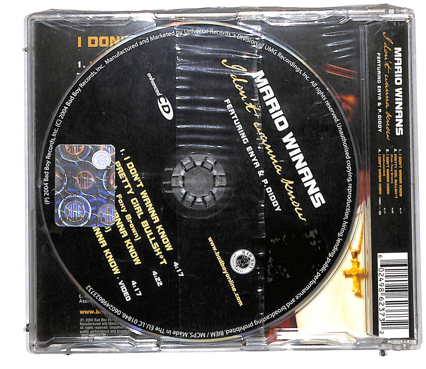EBOND Mario Winans Featuring Enya & P. Diddy - I Don't Wanna Know CD CD105964