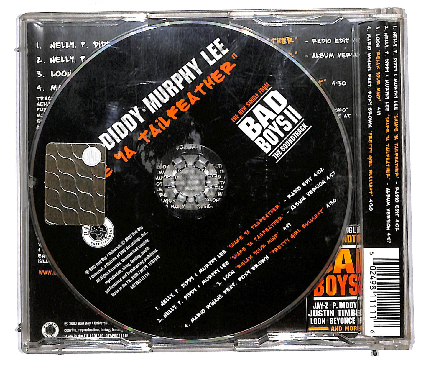 EBOND Nelly , P. Diddy , Murphy Lee - Shake Ya Tailfeather CD CD105966