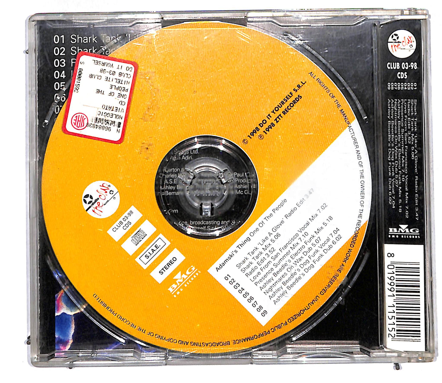 EBOND Adamski's Thing - One Of The People CD CD106058