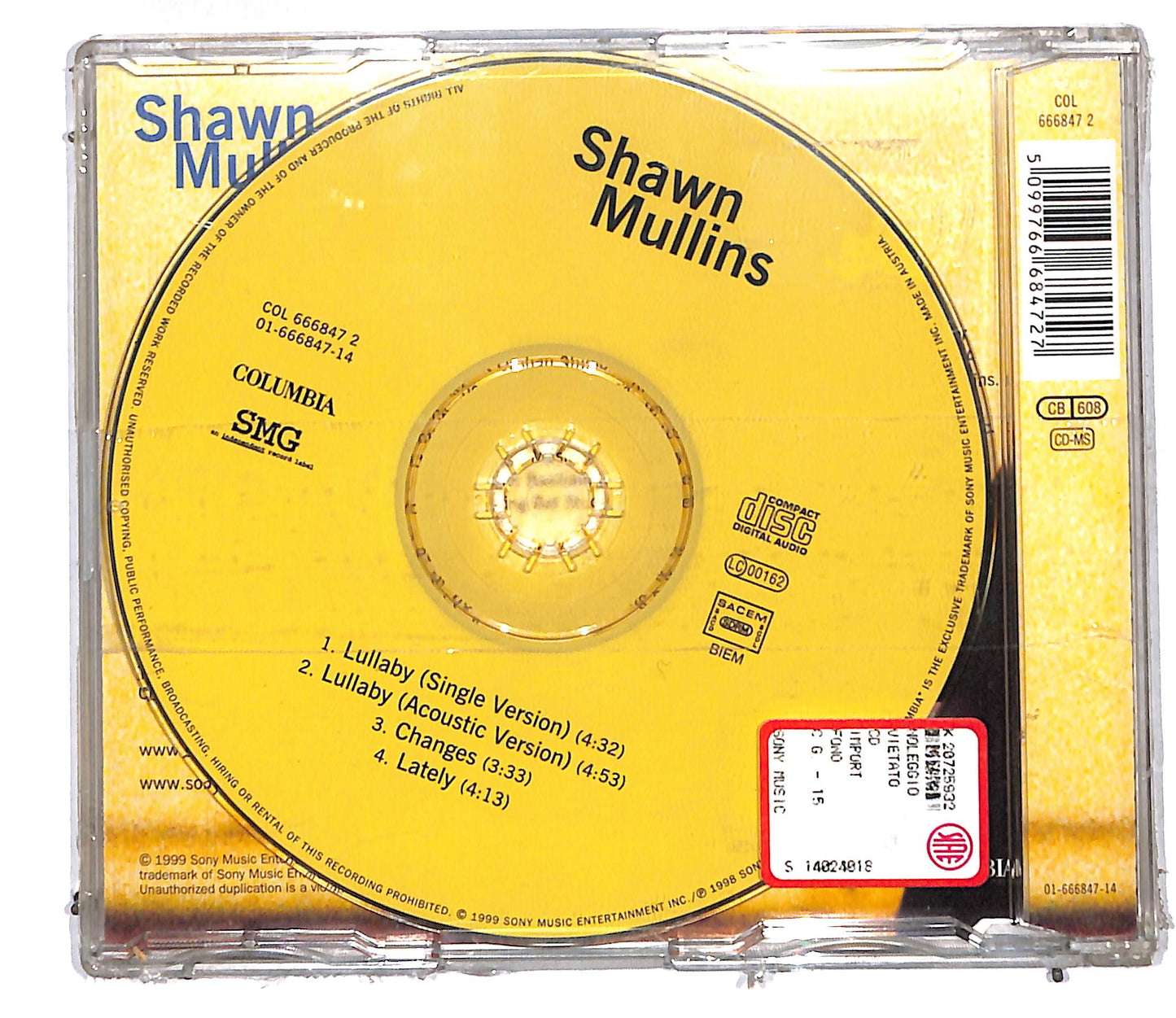 EBOND Shawn Mullins - Lullaby CD CD106073